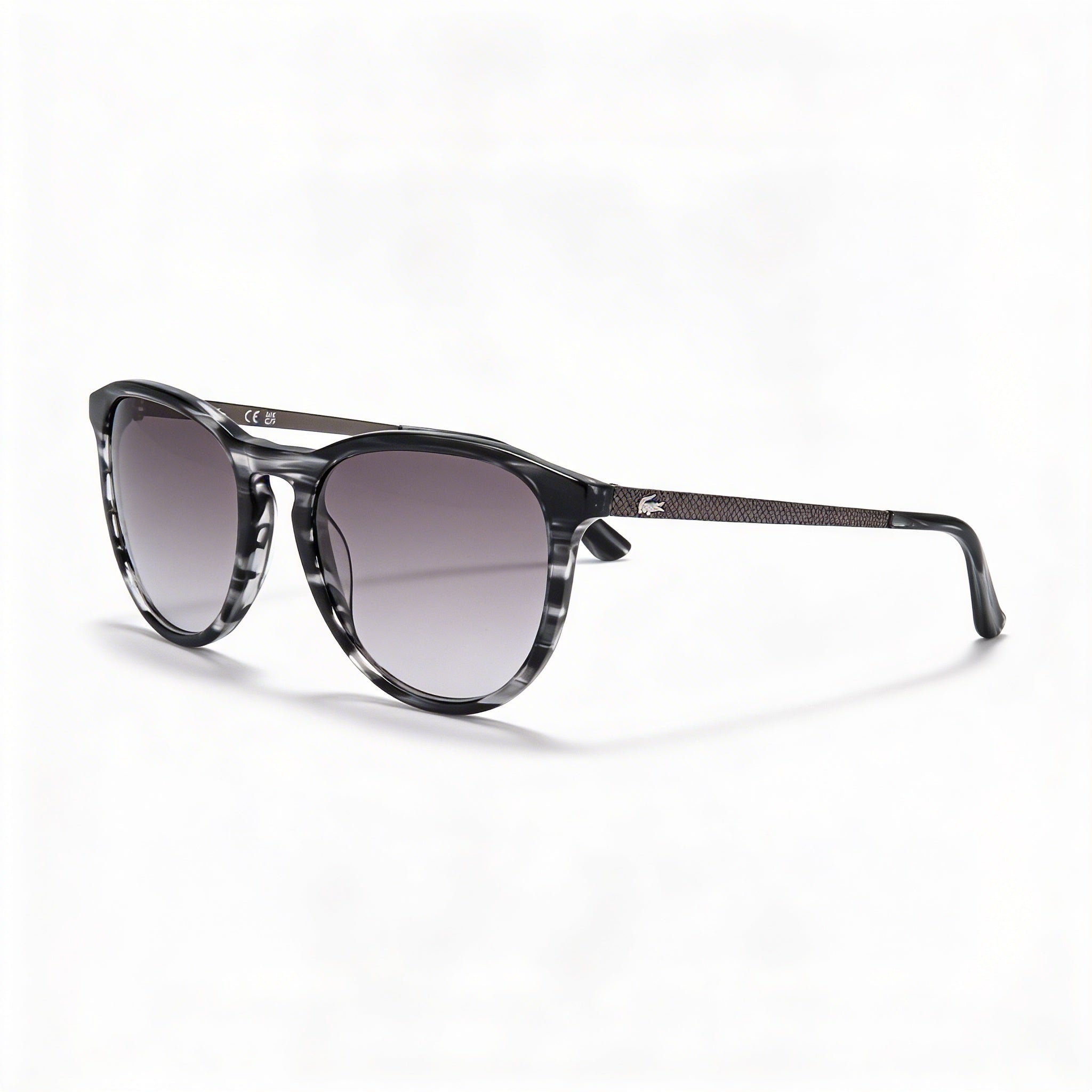 Lacoste L 708 S Unisex Grey Marble Plastic Frame UV Protective Non-Polarized Sunglasses 50mm, Photo 1