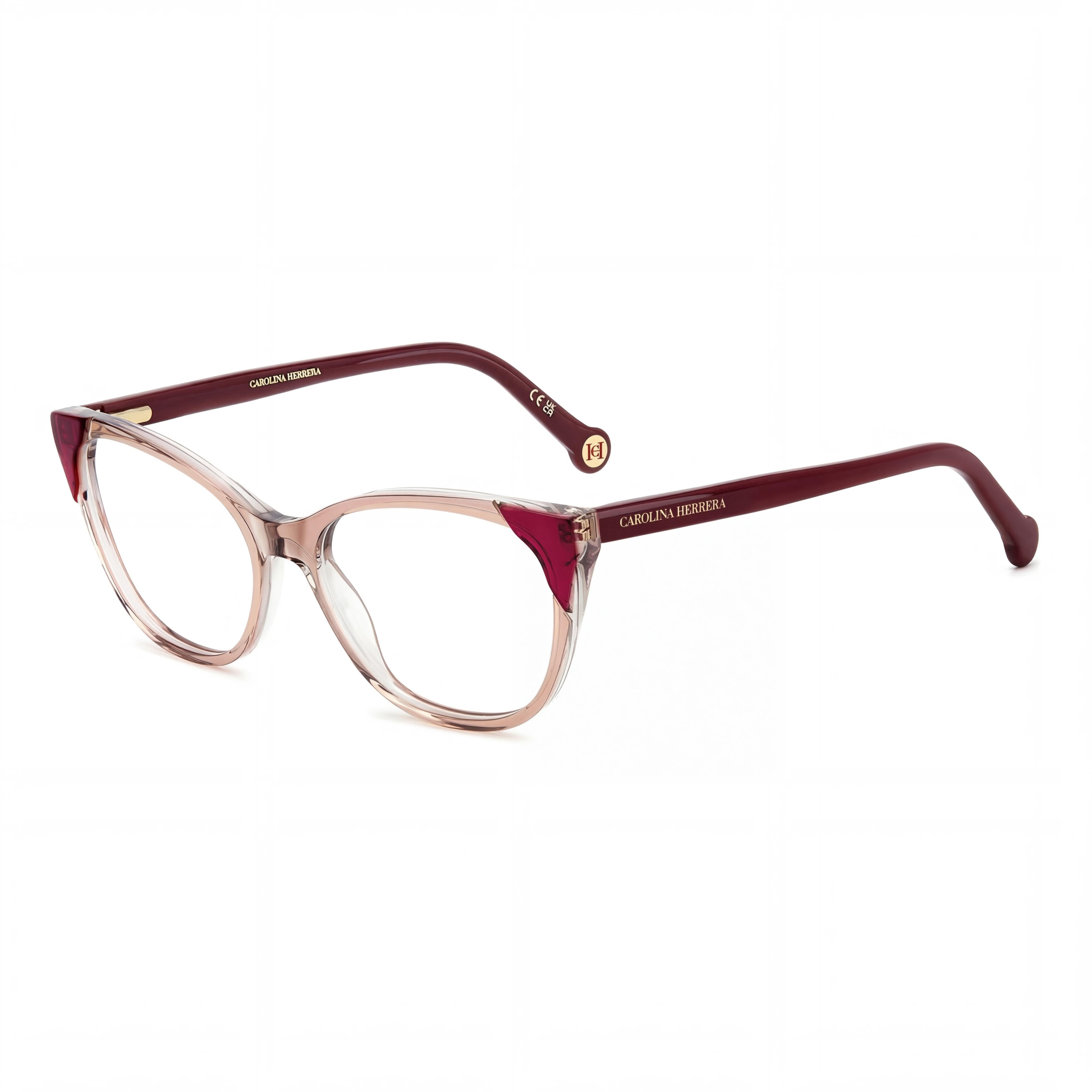 Carolina Herrera Women's Eyewear from the Modern Collection, featuring Model HER 0283 in Pink, Photo 1