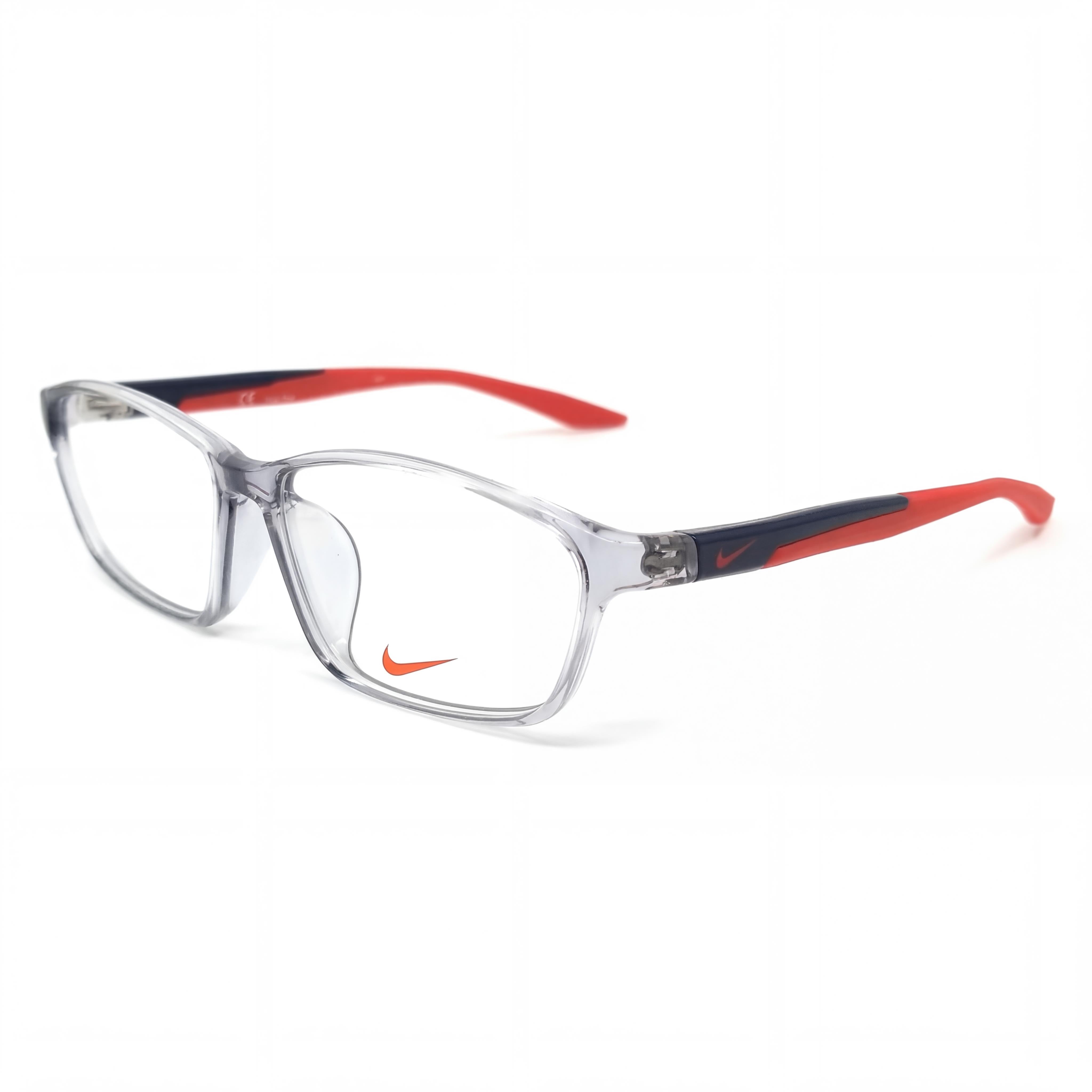 Nike 7130af Men's Eyewear featuring Light Grey Plastic Frame and 57mm Non- Polycarbonate Lenses, Photo 1