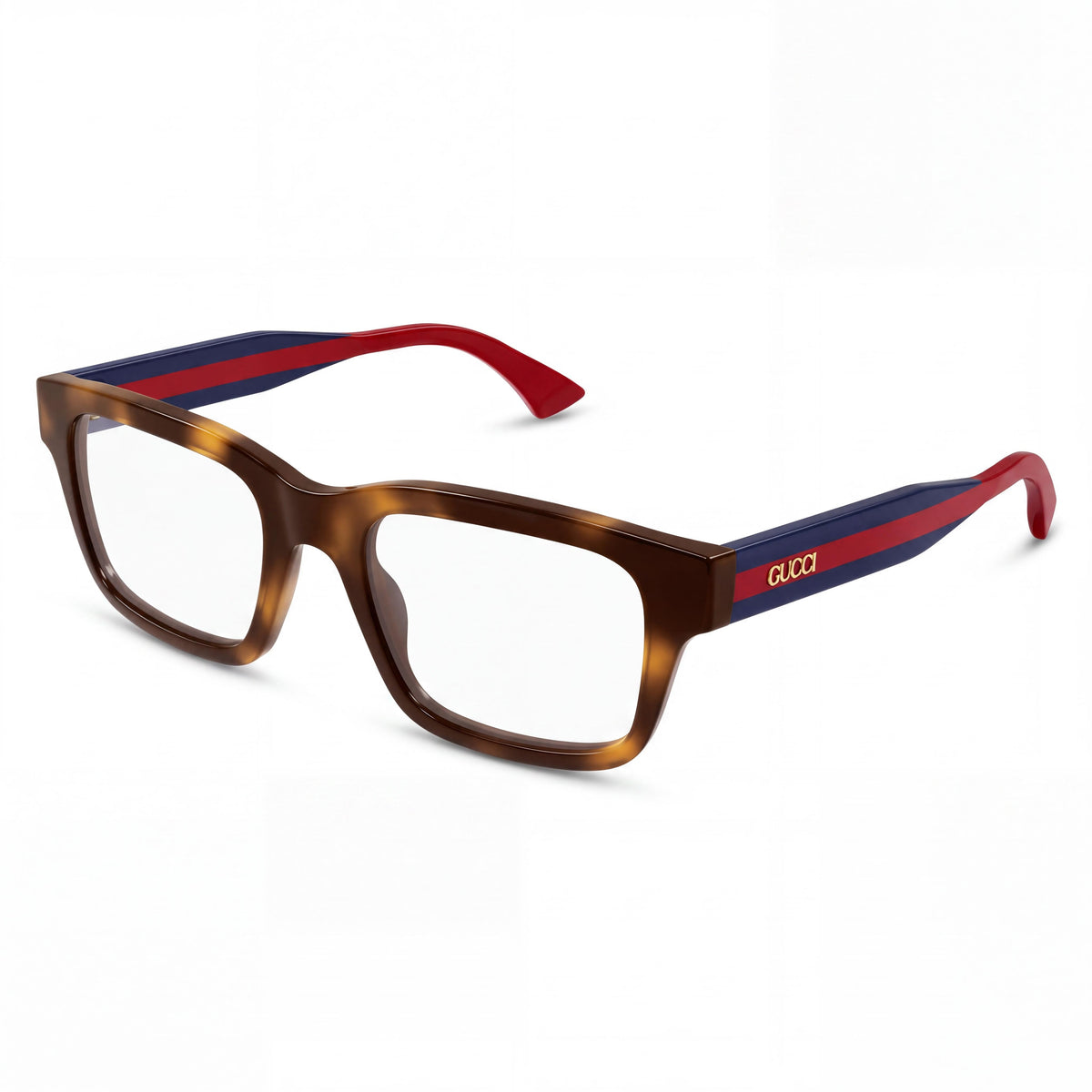 Gucci 1865o-008 Unisex Classic Acetate Frame Eyeglasses Havana, Transparent, Blue, 54mm Non-, Photo 1