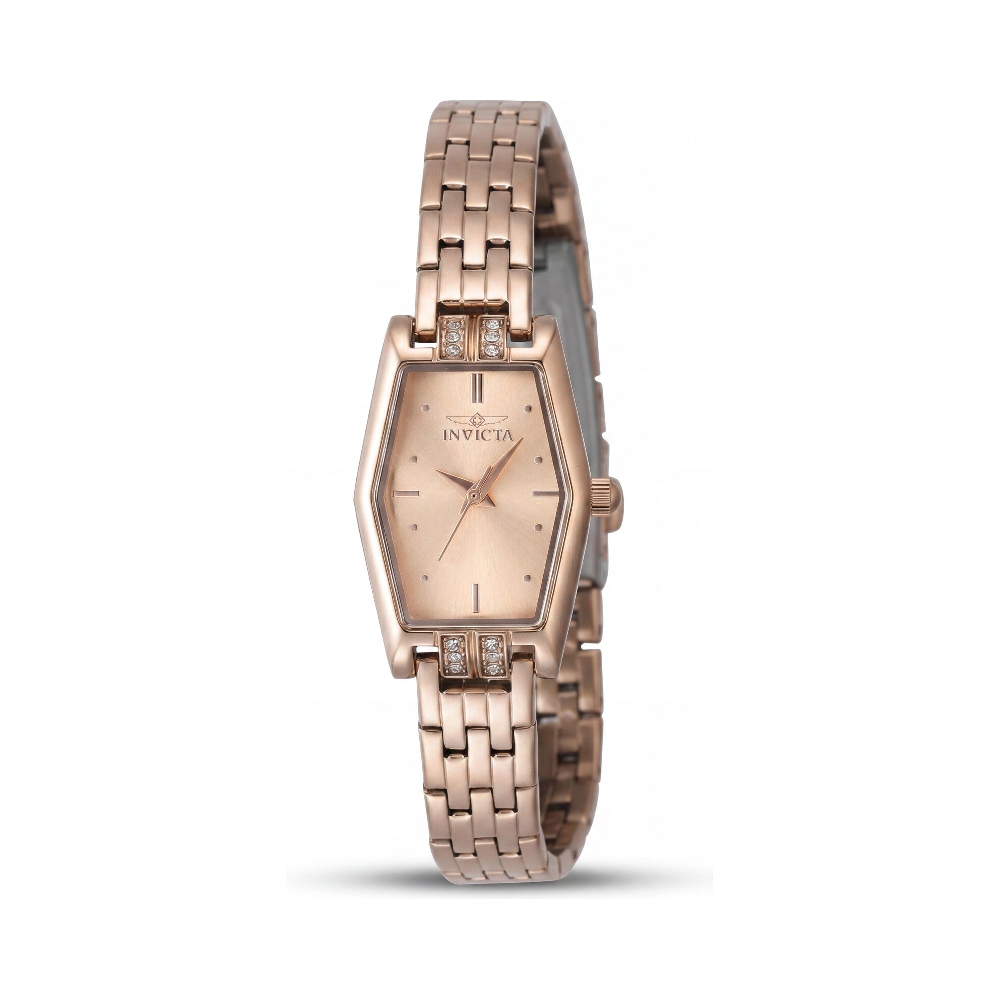 Invicta Angel 48133 Unisex Quartz Rose-gold Dial Stainless Steel Bracelet Watch 20mm Case, Photo 1