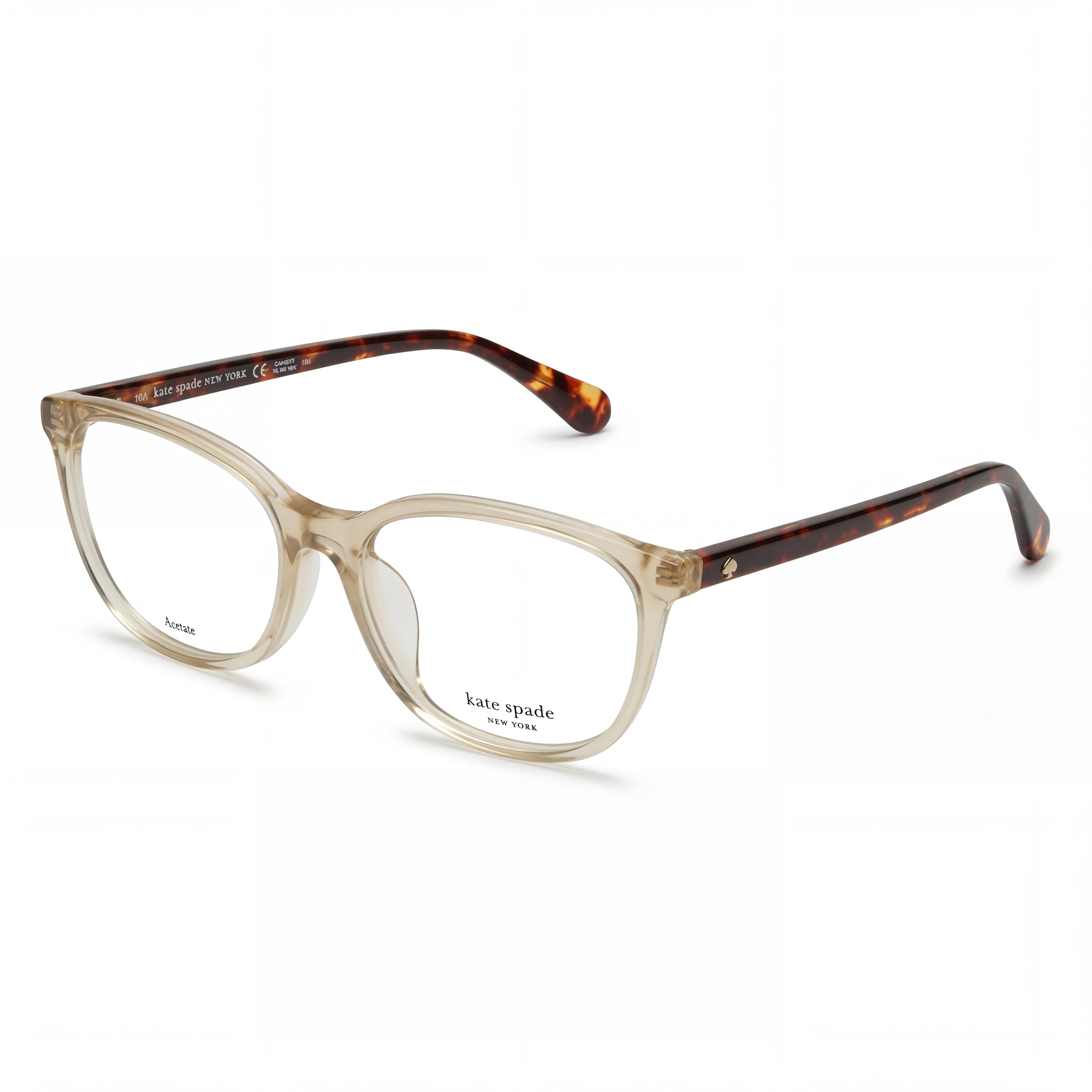 Kate Spade New York Casual Women's Acetate Eyeglasses Frame with 53mm Lens, 16mm Bridge, 140mm Temples, Photo 1