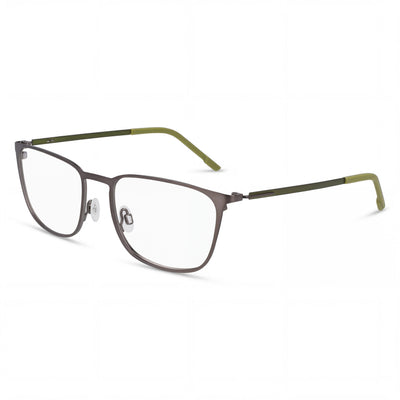 Montura de gafas ópticas de metal Flexon E1143 para hombre, 54 mm de ancho de lente, 18 mm de puente, 145 mm de patilla, gris plomo mate Kelp