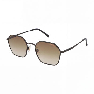 Carrera 334/S Unisex Matte Black Stainless Steel Frame Sunglasses with UV Protection, 53mm Lens