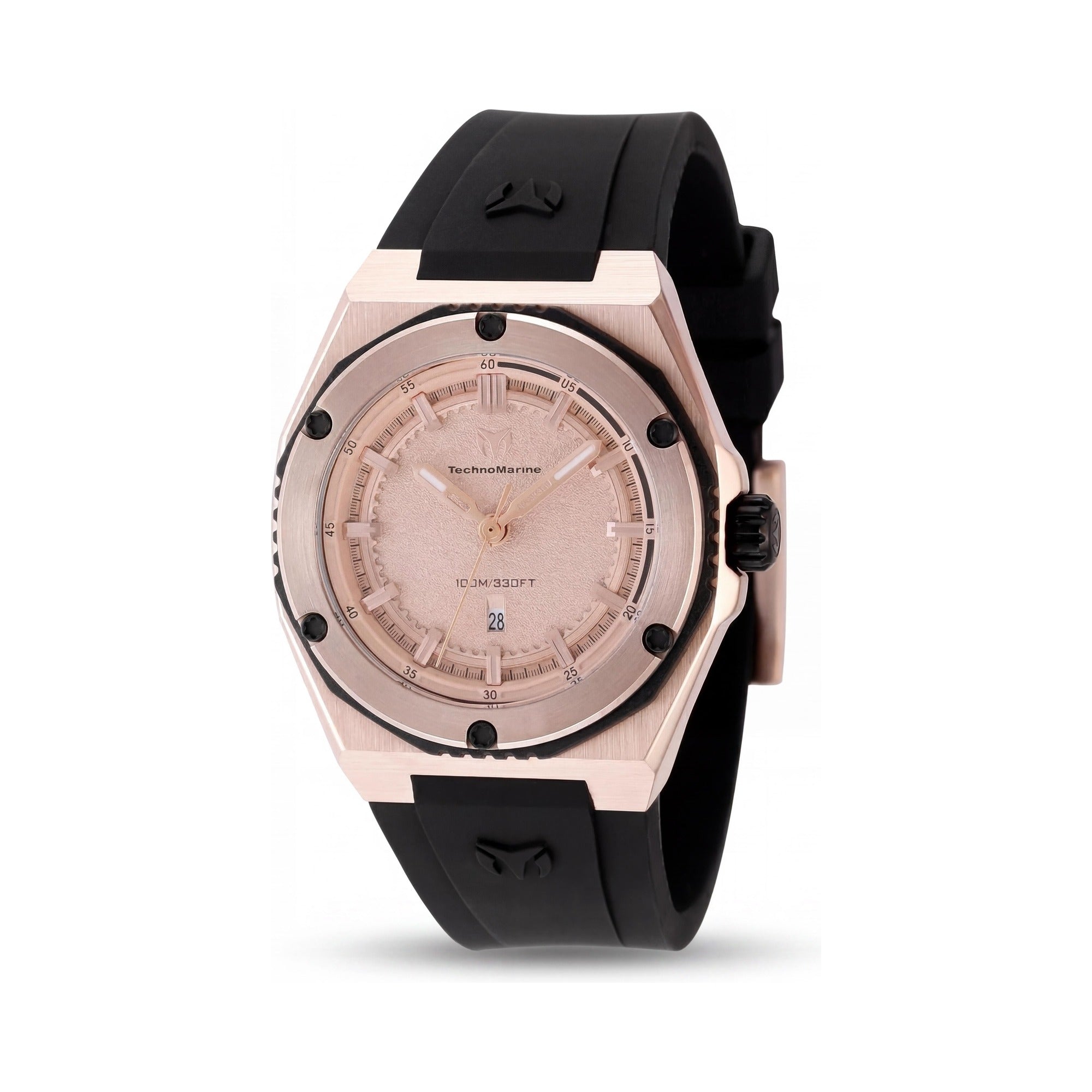 TechnoMarine CORAL - Legacy TM-416048 Women's Quartz Rose Gold Dial Silicone Strap Watch 36mm, Photo 1
