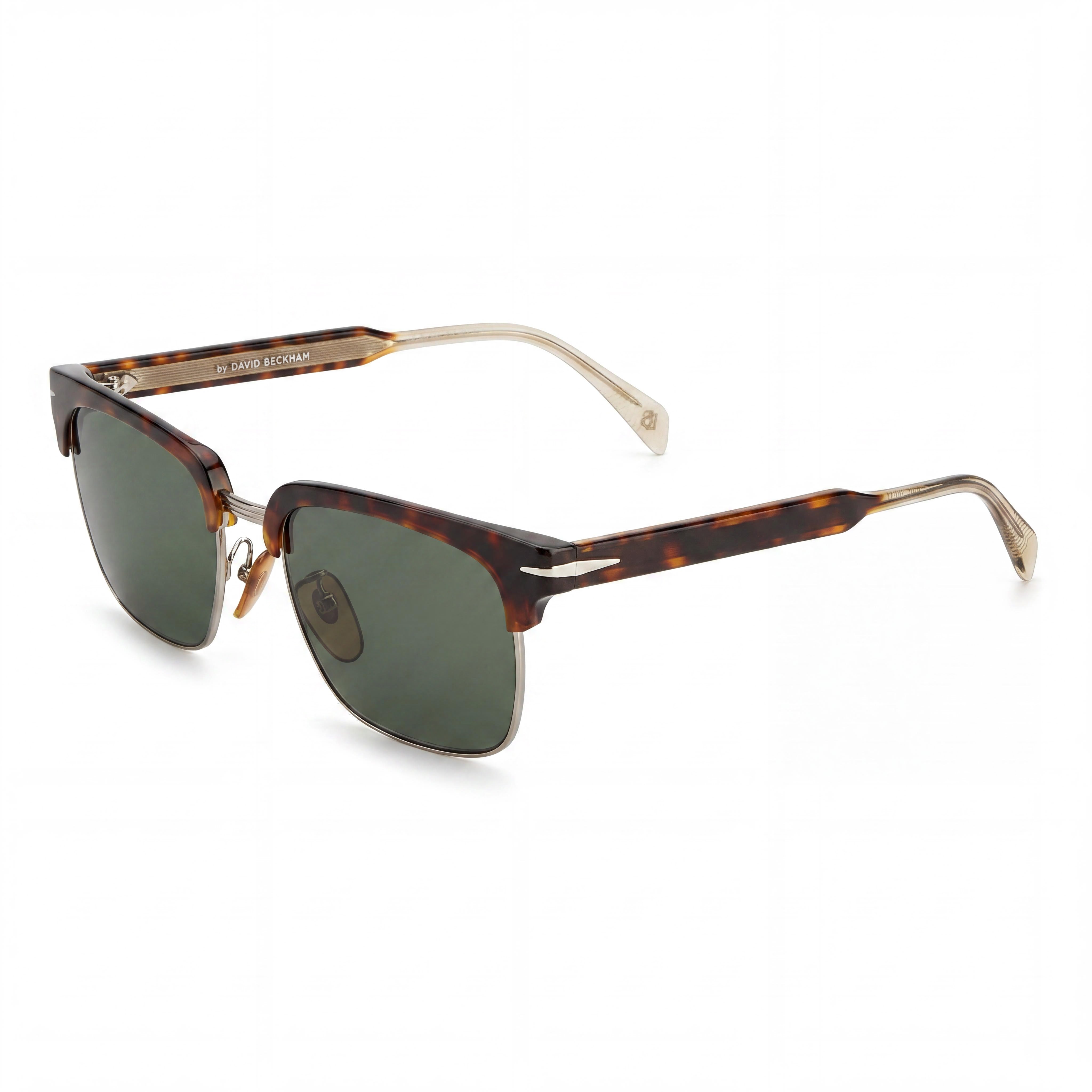 David Beckham Modern Unisex Stainless Steel Havan Ruthen Sunglasses 55mm with 100% UV Protection, Photo 1
