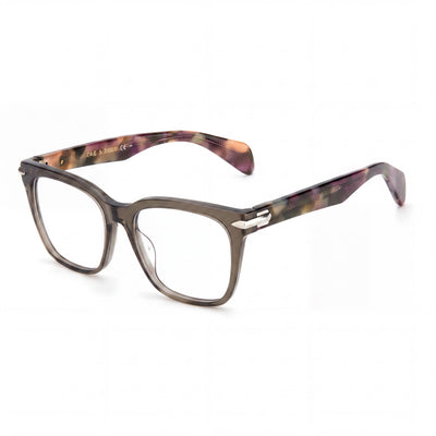 rag & bone Moderno unisex verde oscuro acetato ligero anteojos - Listos para receta con lentes de demostración 52 mm