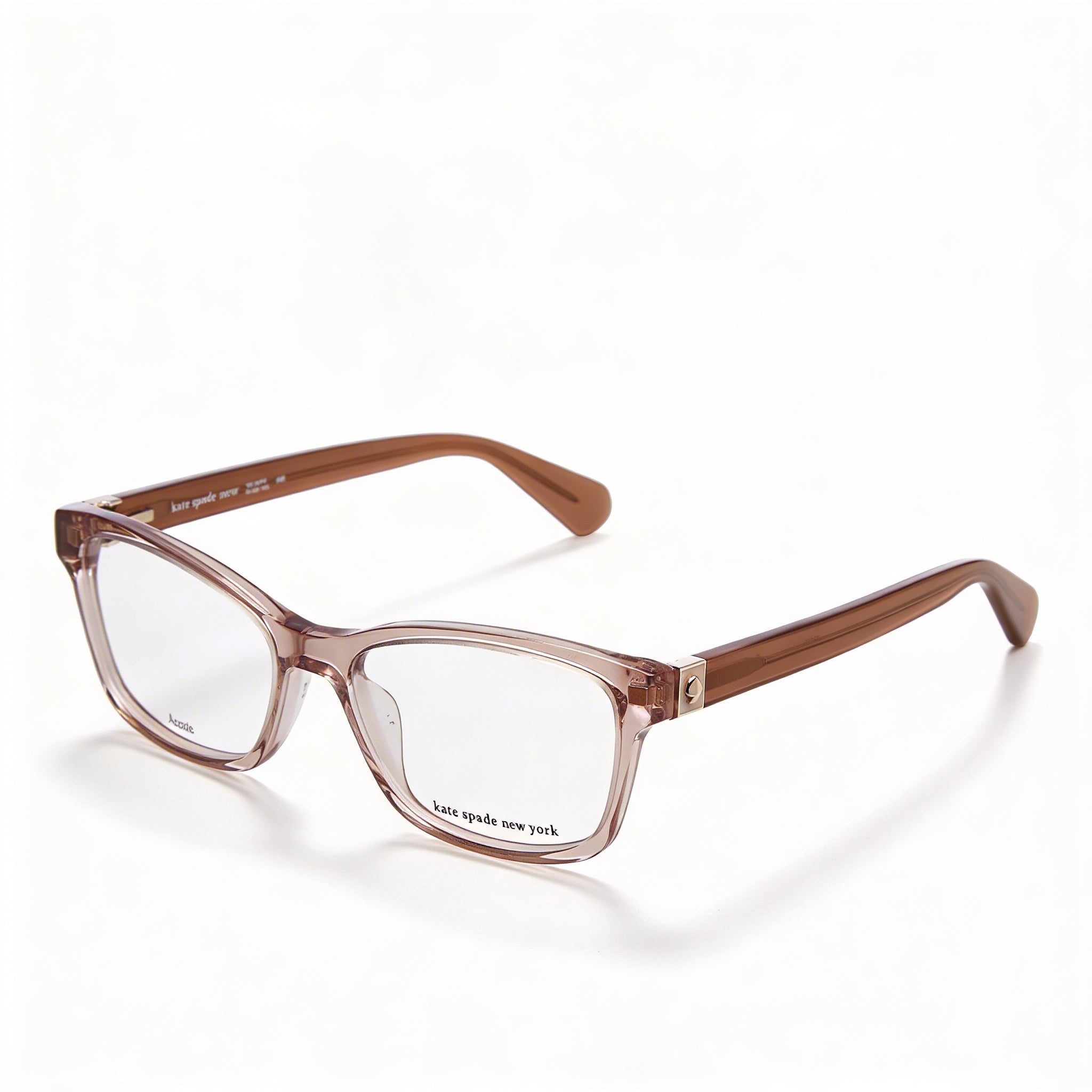 kate spade new york Modern Women's Acetate Sunglasses - Beige Frame, 52mm Lens, 16mm Bridge, 140mm Temple, Photo 1