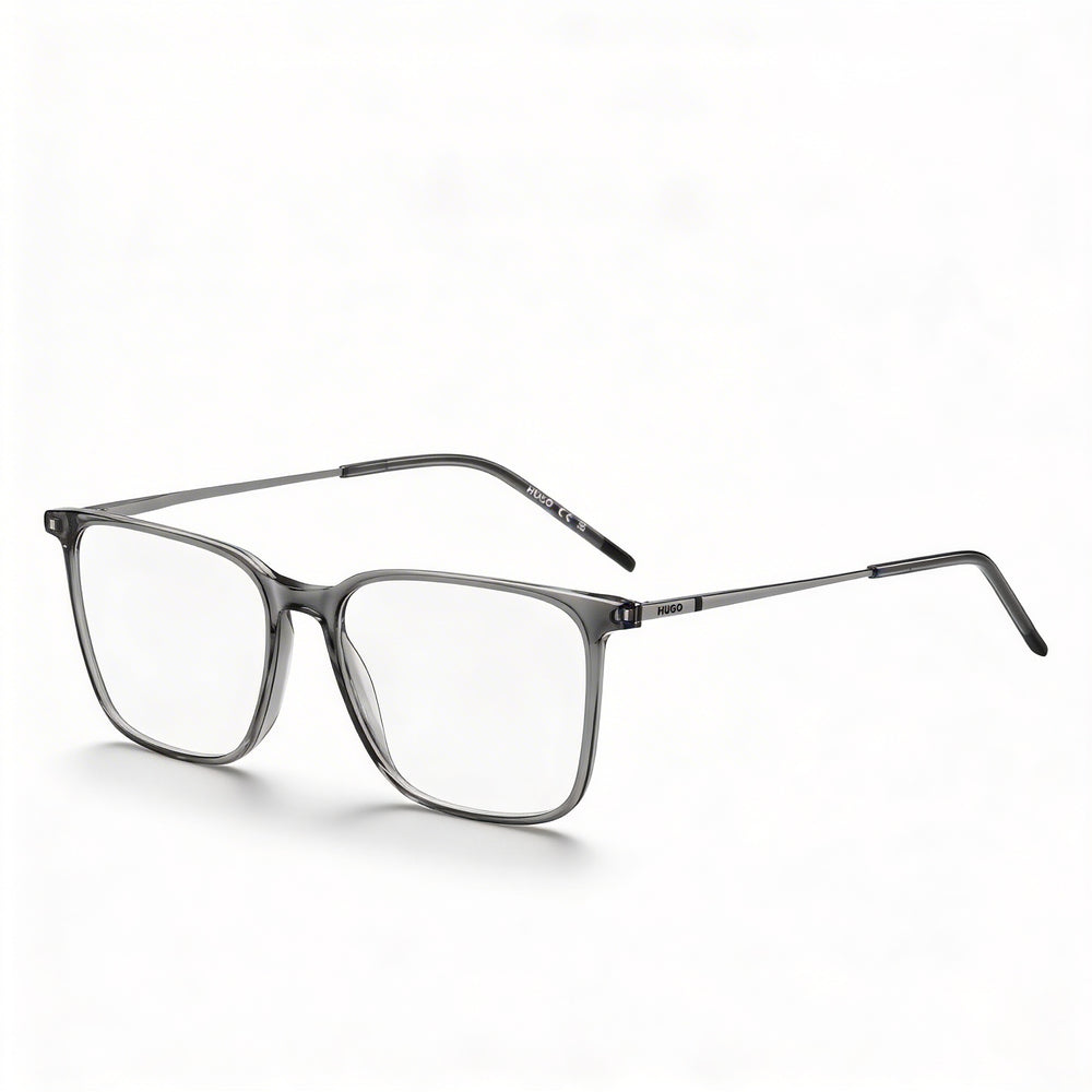 Gafas recetadas casuales HUGO HG 1288 para hombre con montura ligera de acetato en negro y rojo 52-16-145