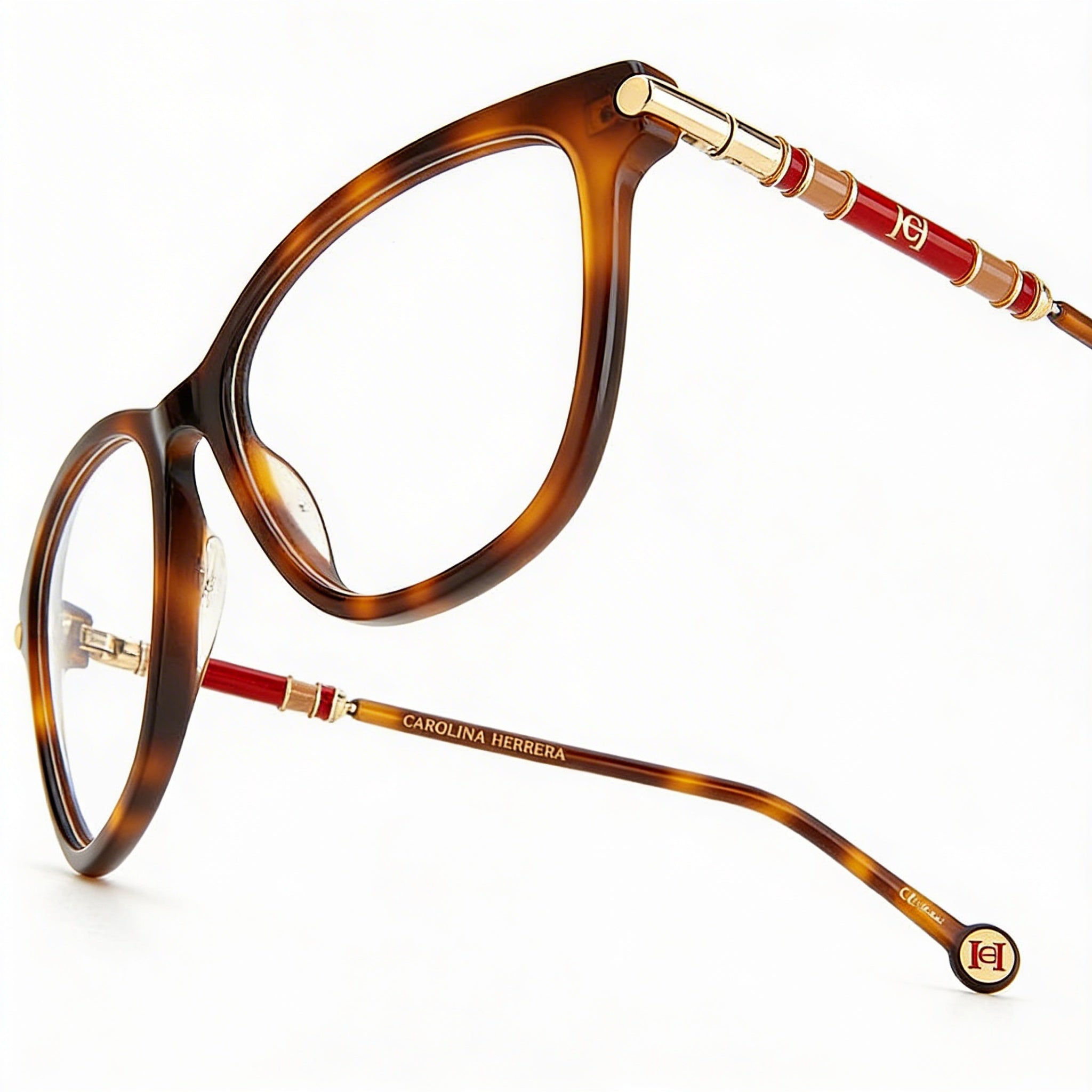 Gafas de sol Carolina Herrera Ch 0027 para mujer, de plástico, rectangulares, color oro habana, 55 mm, Photo 2