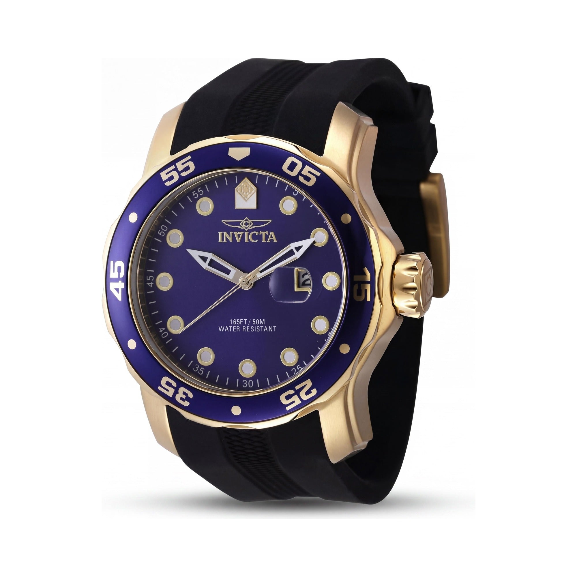 Reloj Invicta Pro Diver 45737 de cuarzo, acero inoxidable negro, 48 mm, esfera azul, correa de silicona, resistente al agua hasta 5 bares., Photo 1
