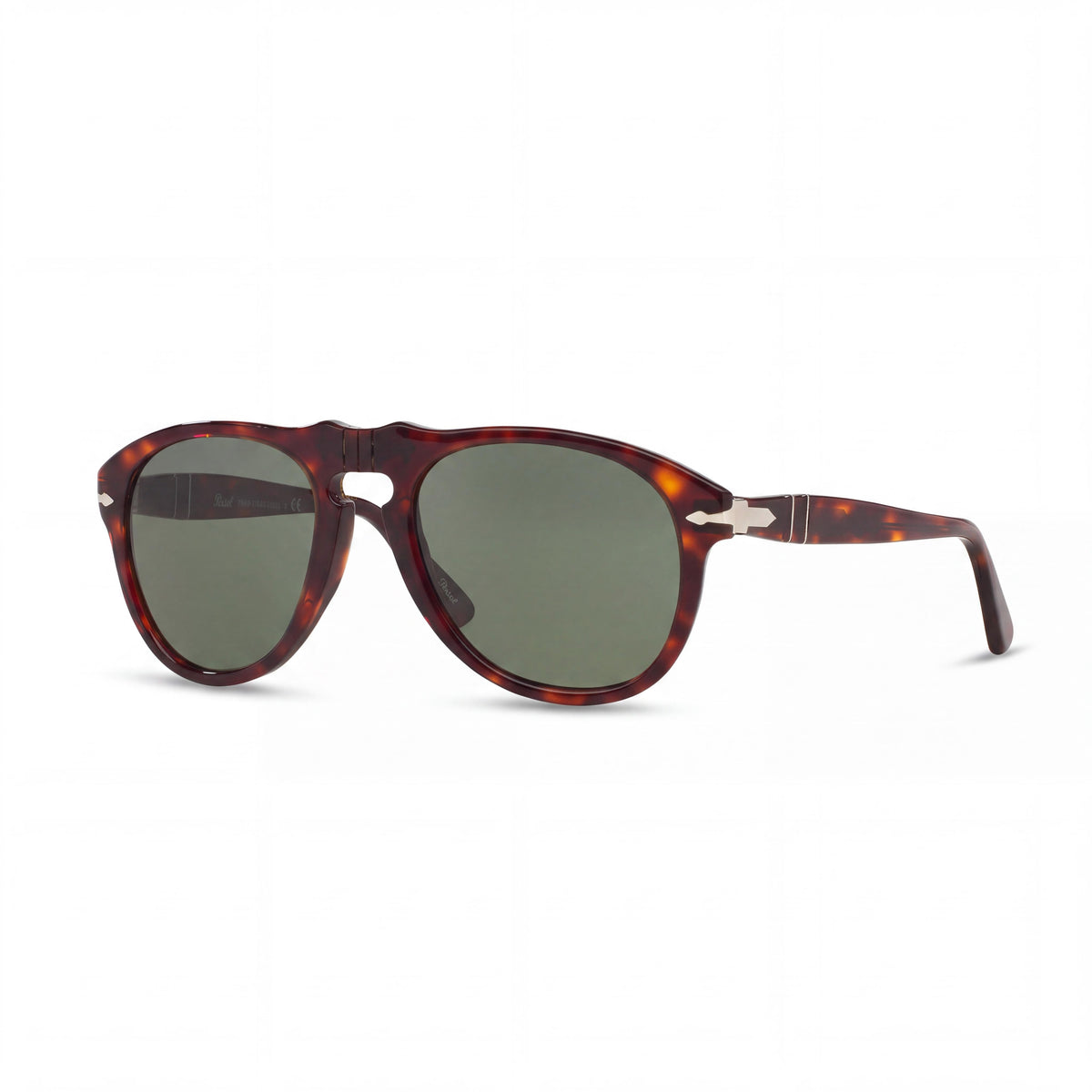 Persol PO0649 Unisex Havana Acetate Crystal Green Polycarbonate UV Protection Anti-Reflective 52mm, Photo 1