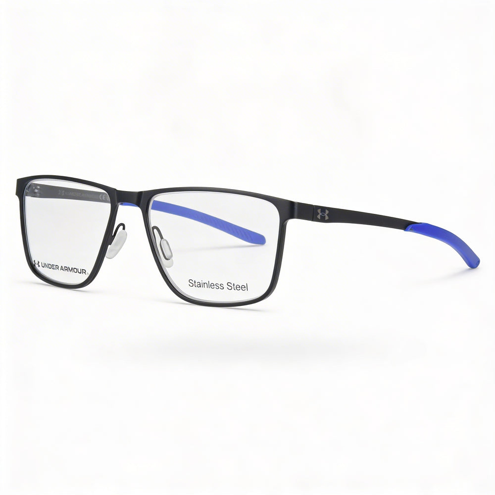 Under Armour Casual Men's Matt Black Alloy Steel Frame Non-Polarized Polycarbonate Lens Sunglasses 54mm