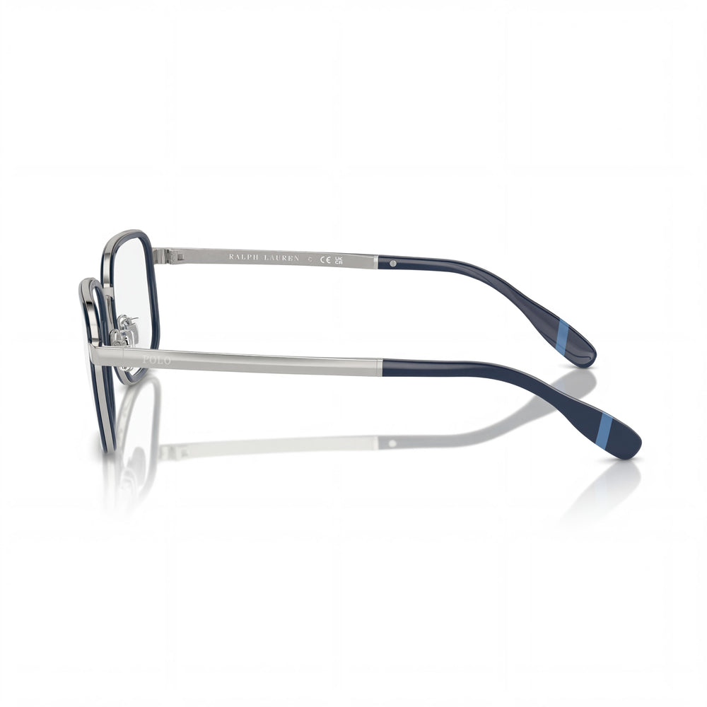 POLO RALPH LAUREN Ph1225 Men's Rectangular Metal Prescription Eyeglass Frames Navy Blue/Silver 56-20-150