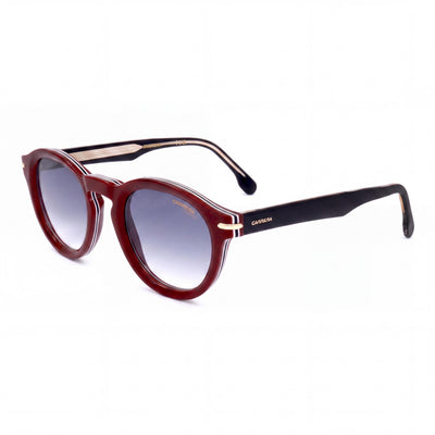 Carrera Modern Women's Striped Burgundy Acetate UV Sunglasses with Polycarbonate Lenses 48mm