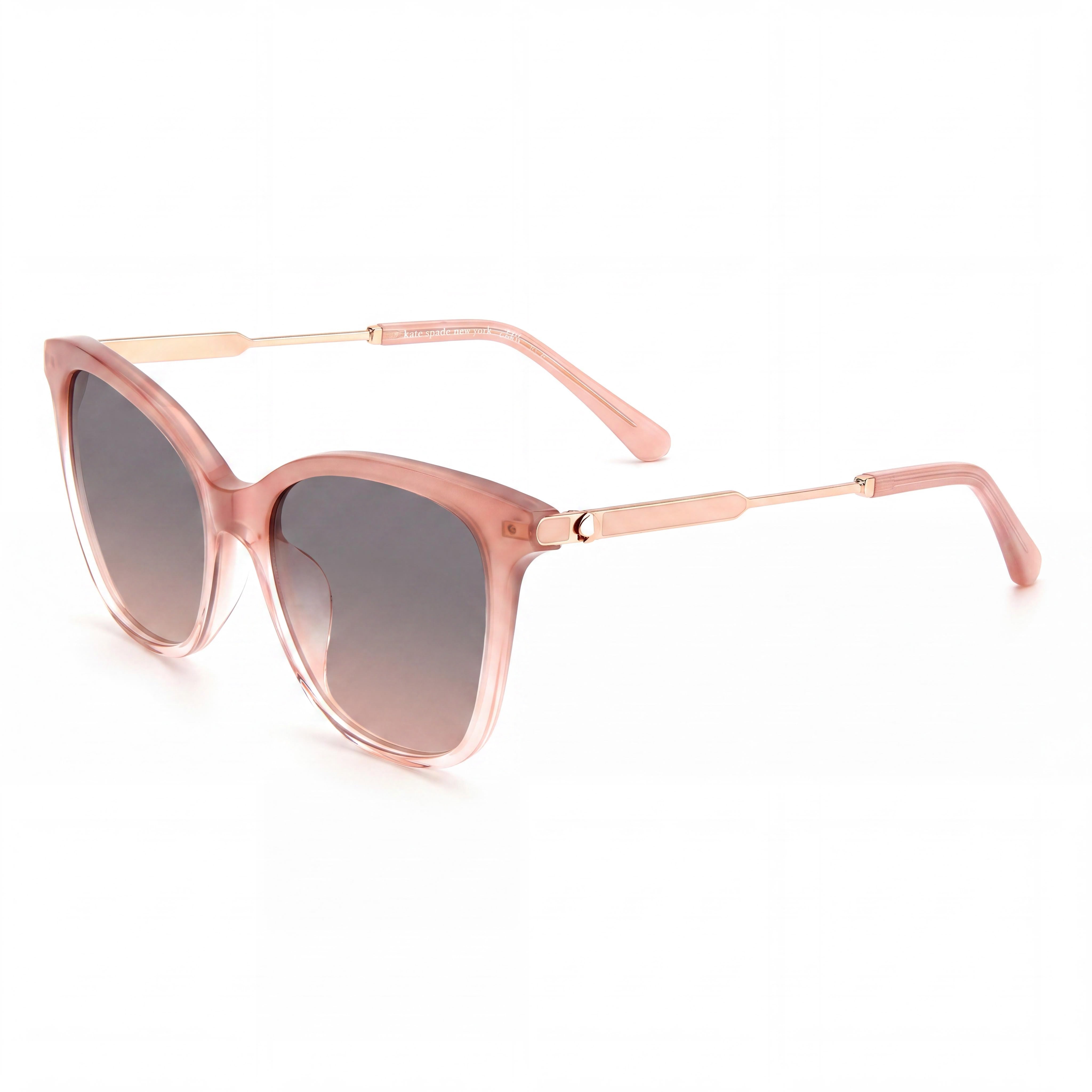 kate spade new york Dalila/S Gafas de sol cuadradas para mujer, montura de plástico rosa, lentes grises degradadas a rosa, protección UV, 54 mm, Photo 1