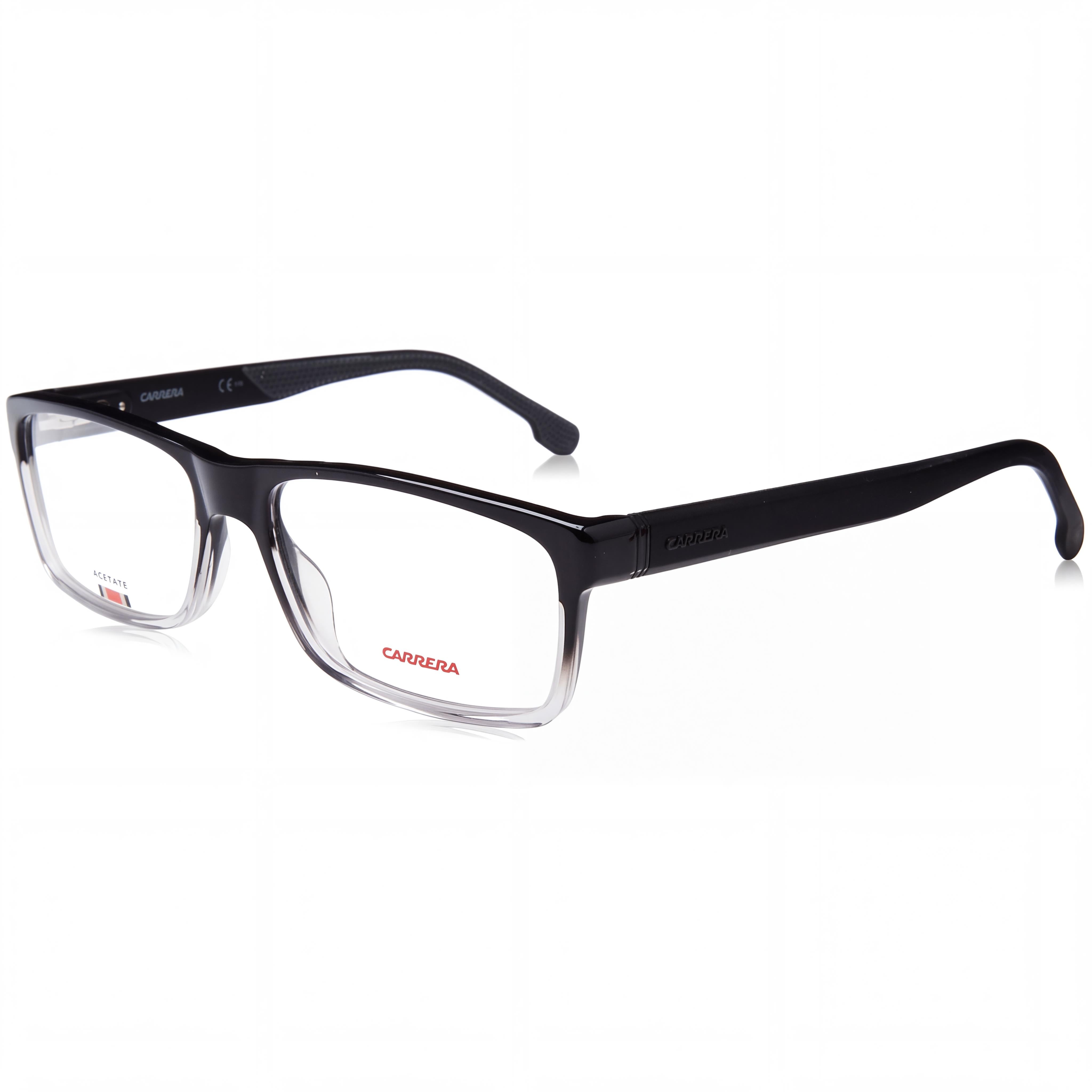 Carrera Modern Men's Black Grey Acetate Non-Polarised Sunglasses 100% UV Protection 55mm, Photo 1
