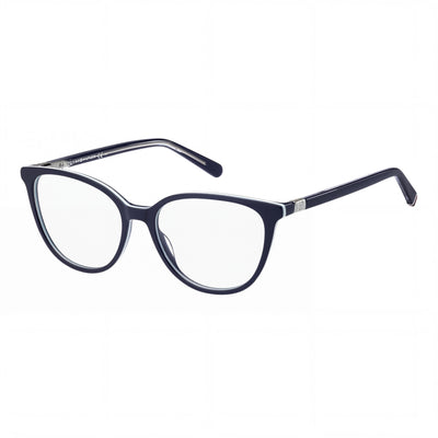 Tommy Hilfiger Classic Unisex Blue Acetate Optical Eyeglasses Frame 53mm Lens 16mm Bridge 140mm Temple with Clear Demo Lenses