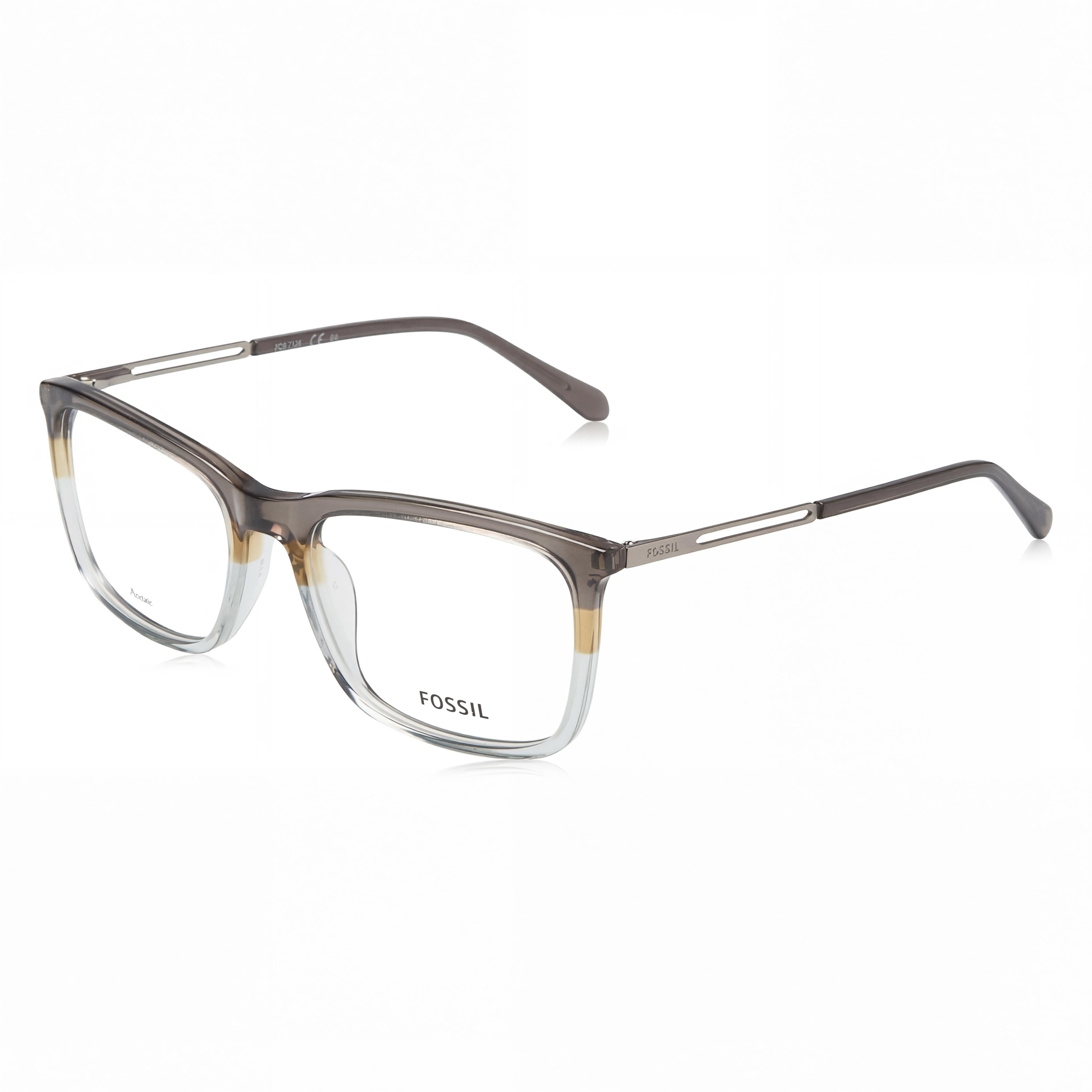 Fossil Modern Fos 7128 Men's Acetate Brown Horn Ruthenium Sunglasses with Polycarbonate Lenses 54mm, Photo 1