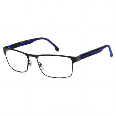 Carrera Carrera 8884 Unisex Optical Eyeglasses with an Alloy Steel Frame in a Black Blue finish, Size 55