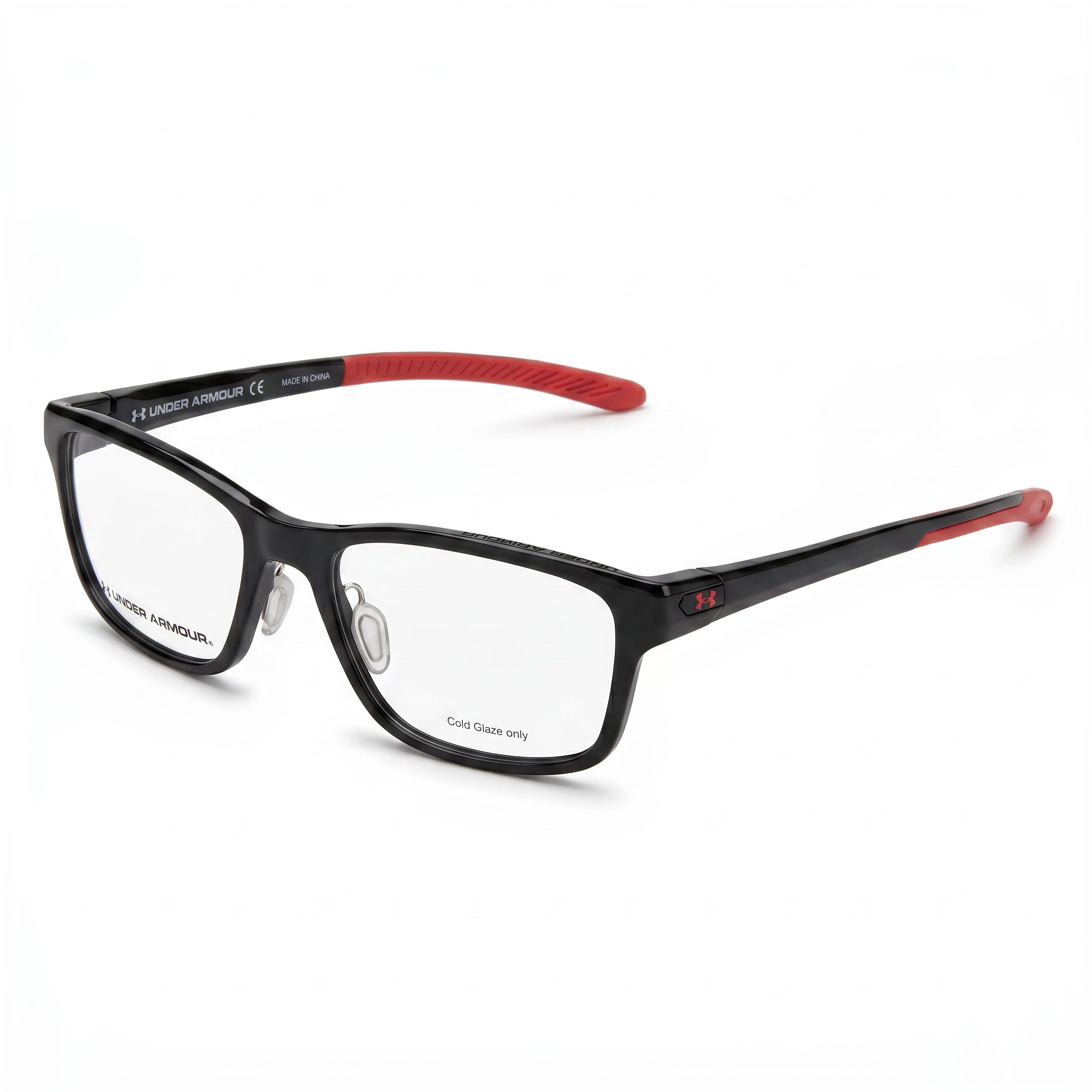 Under Armour Ua 5000/G Gafas de Hombre Negras de Plástico TR90 Duradero con Almohadillas Nasales BubbleGrip y Patillas Antideslizantes 55-18-145, Photo 1