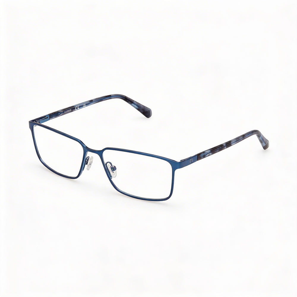 GUESS Gu50244 Men's Metal Frame Matte Blue Shiny Blue 55-16-145