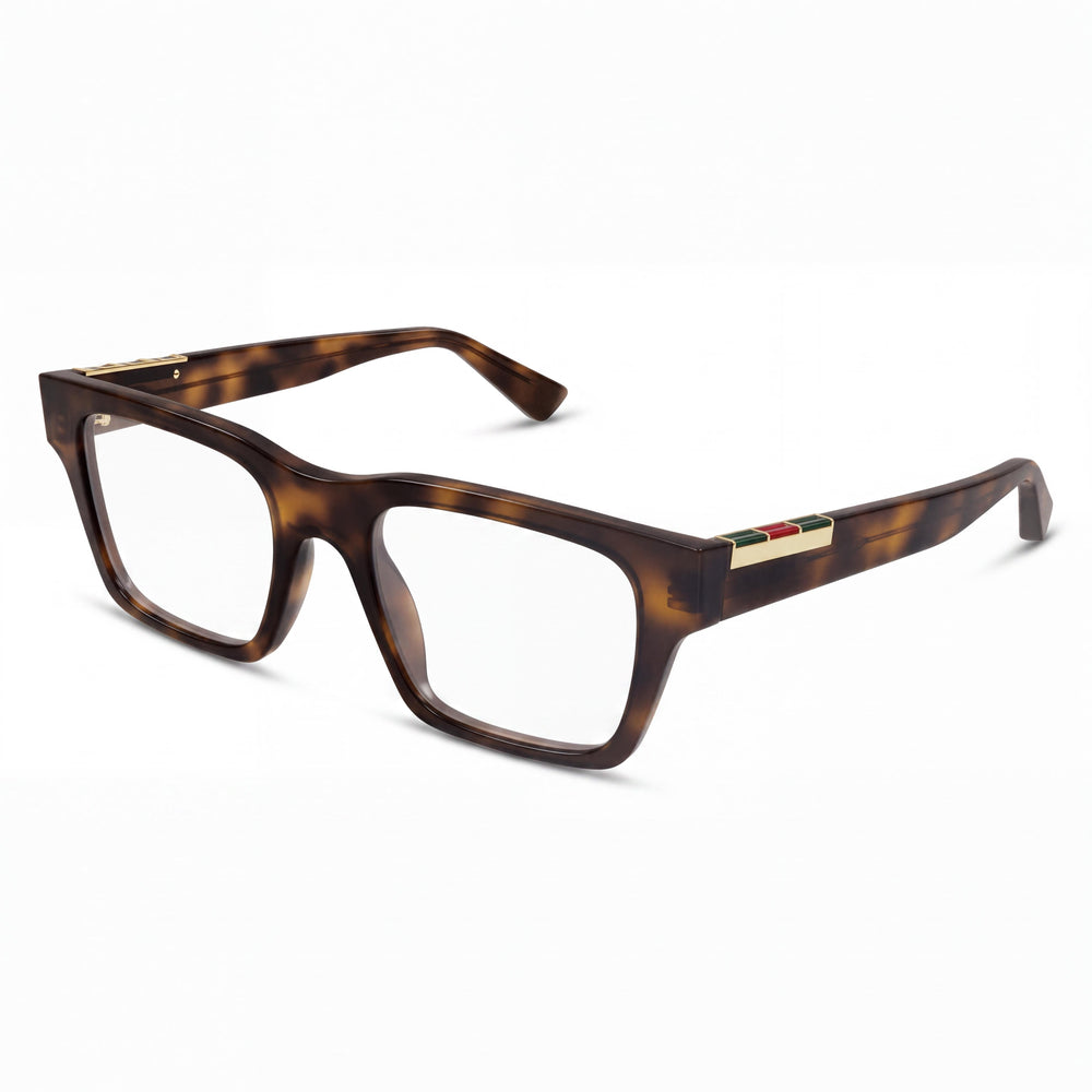 Gucci Classic Unisex Acetate Havana Transparent 53mm Eyewear