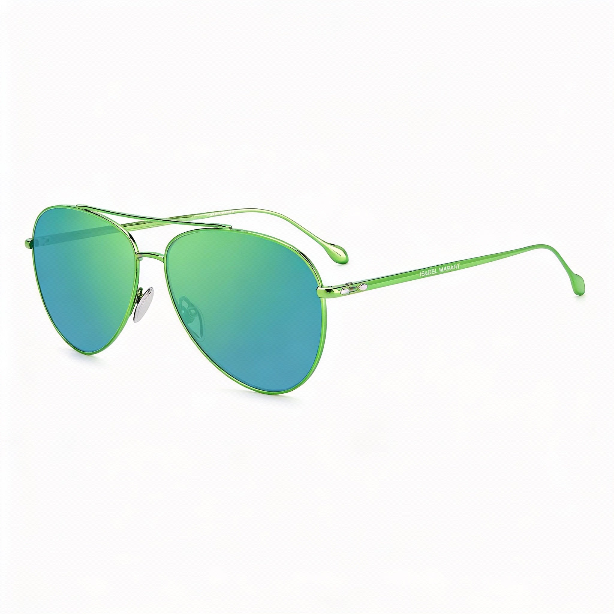 Isabel Marant Im 0011/s Women's Casual Green Metal Frame Green Multilayer Polycarbonate Lens Sunglasses 60mm, Photo 1