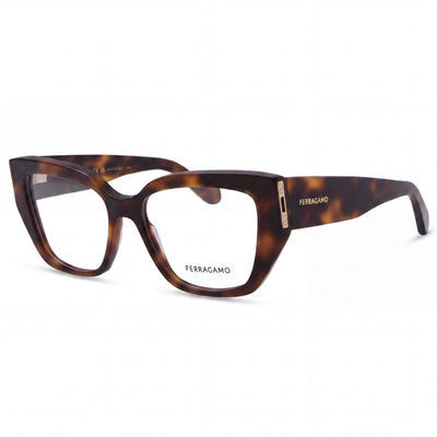 SALVATORE FERRAGAMO Women's Sf2972 Optical Eyeglasses - Tortoise Acetate Frame - 54mm Lens Width