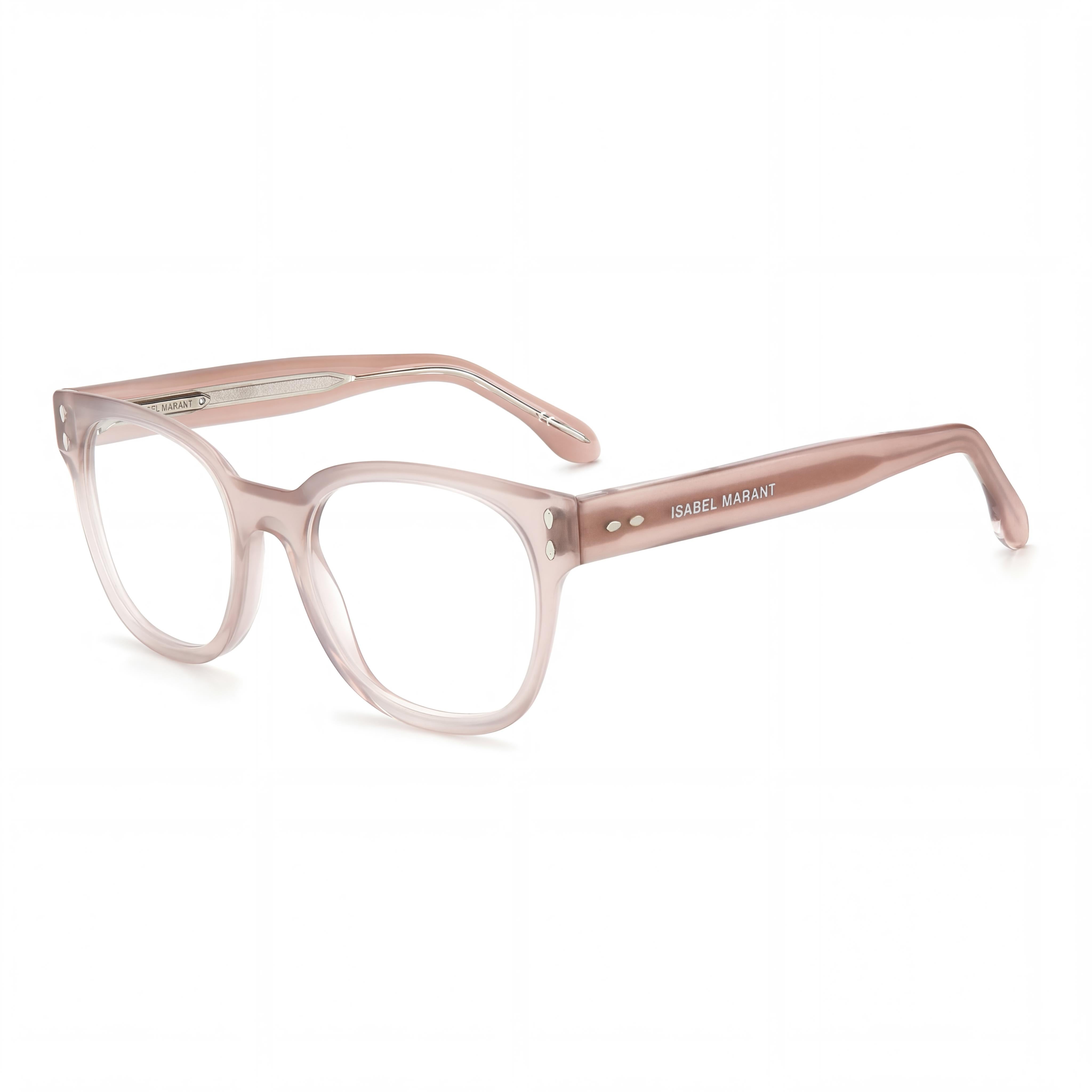 Isabel Marant IM 0020 Women's Nude Acetate Soft Square Optical Frames, 52mm Lens, 19mm Bridge, 145mm Temple, Photo 1
