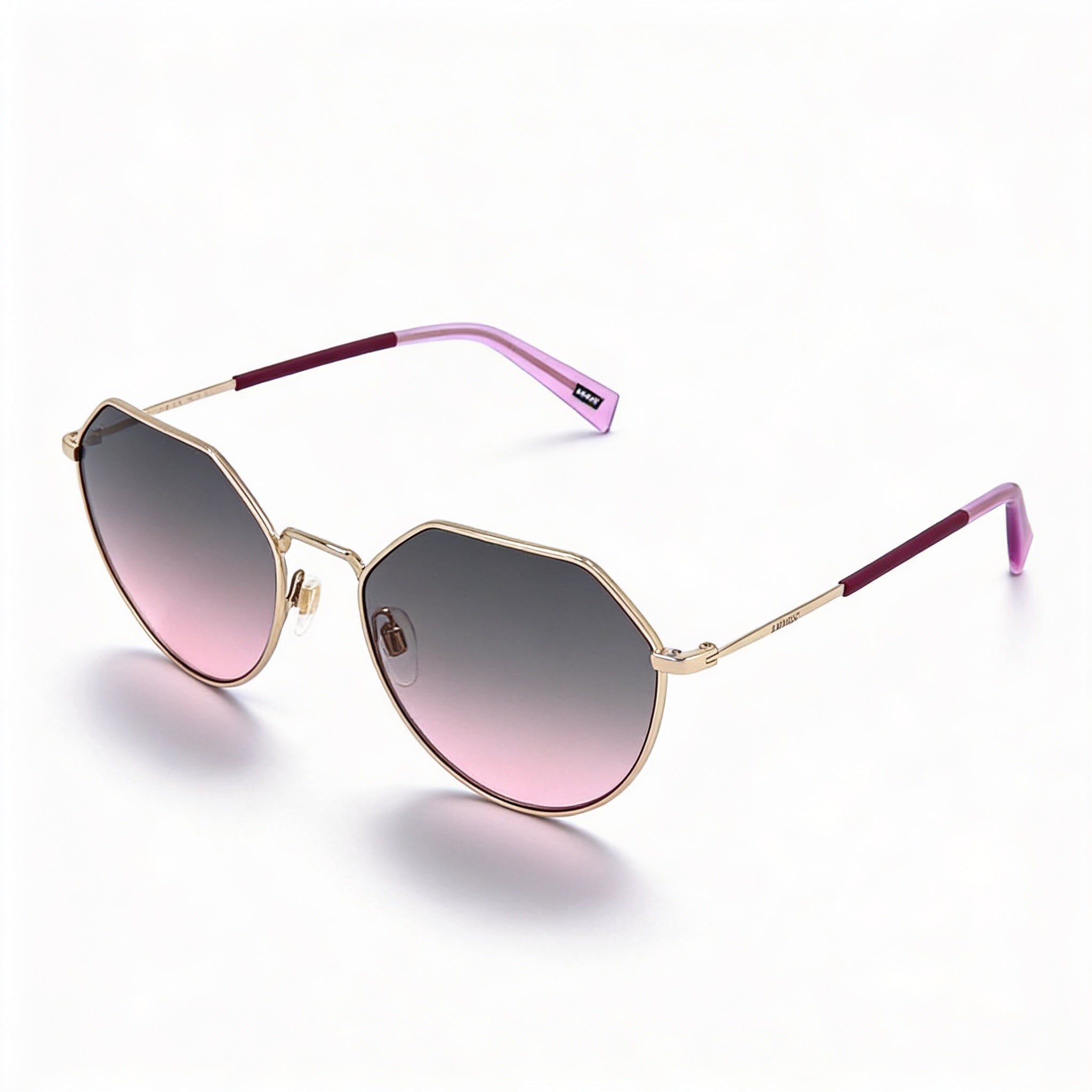 Gafas de sol unisex Levi's LV 1020/S de acero inoxidable amarillo/verde con lentes doradas y protección UV de 57 mm, Photo 1