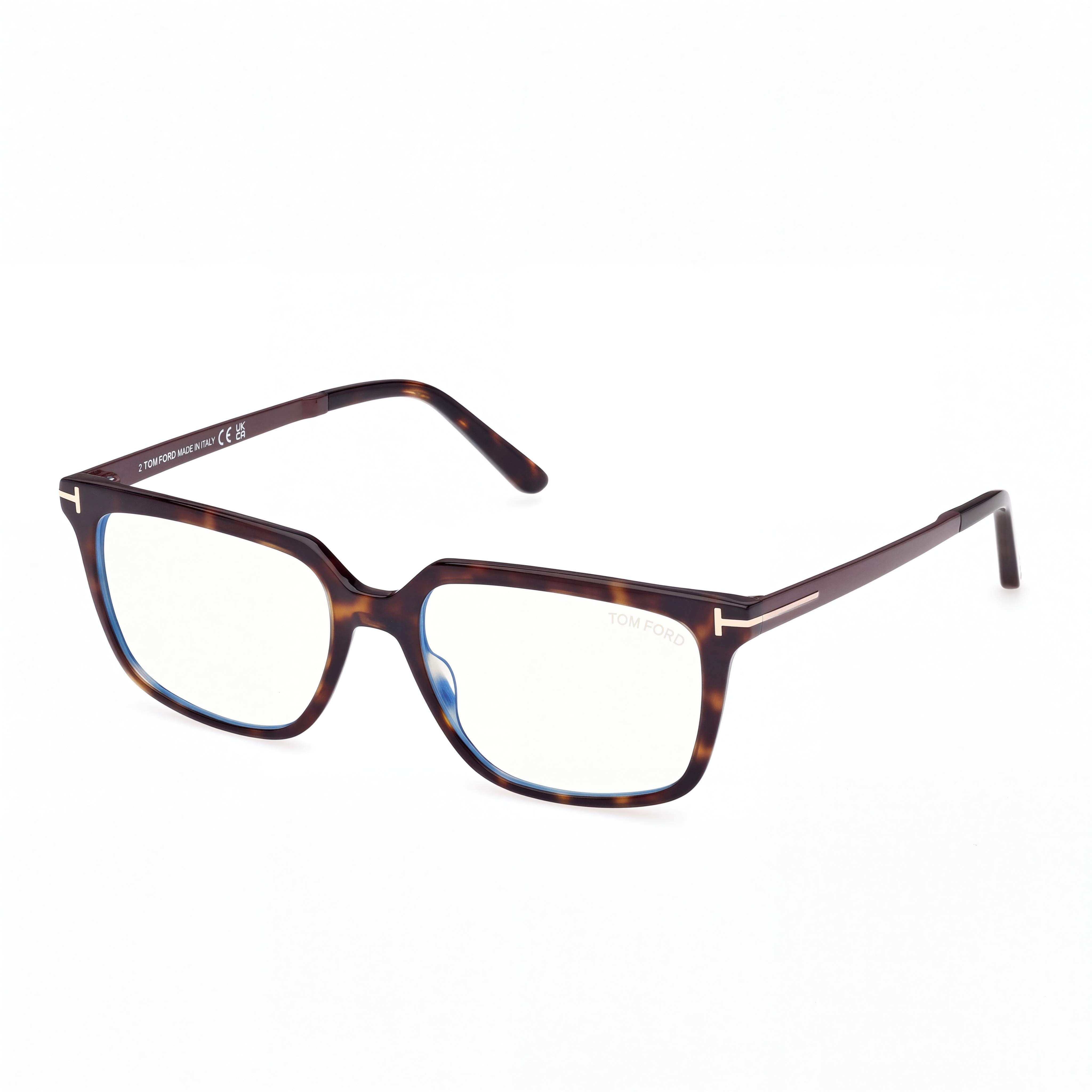 Tom Ford Ft6039-b Unisex Dark Havana Frame, Black Non- Polycarbonate Lenses 54mm, Photo 1