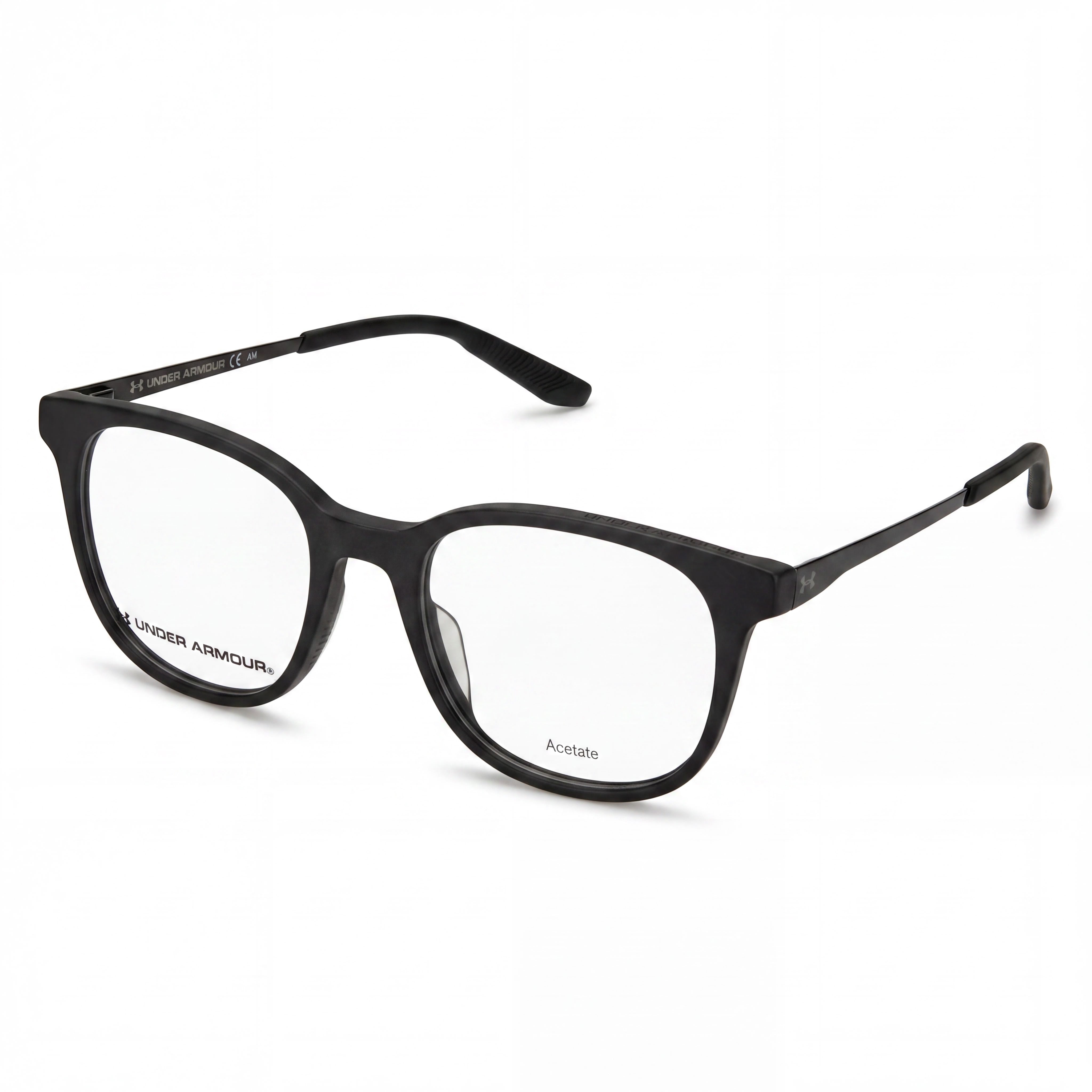 Under Armour Modern Men's Acetate Frame Matt Black Polycarbonate Lens Sunglasses with UV Protection 51mm, Photo 1