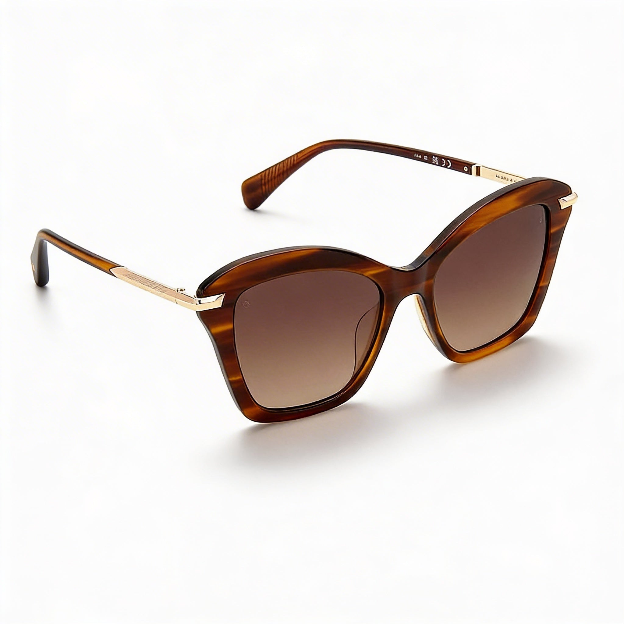 Rag & Bone Modern Heritage Women's Acetate Brown Horn UV Protected Sunglasses 53mm, Photo 1