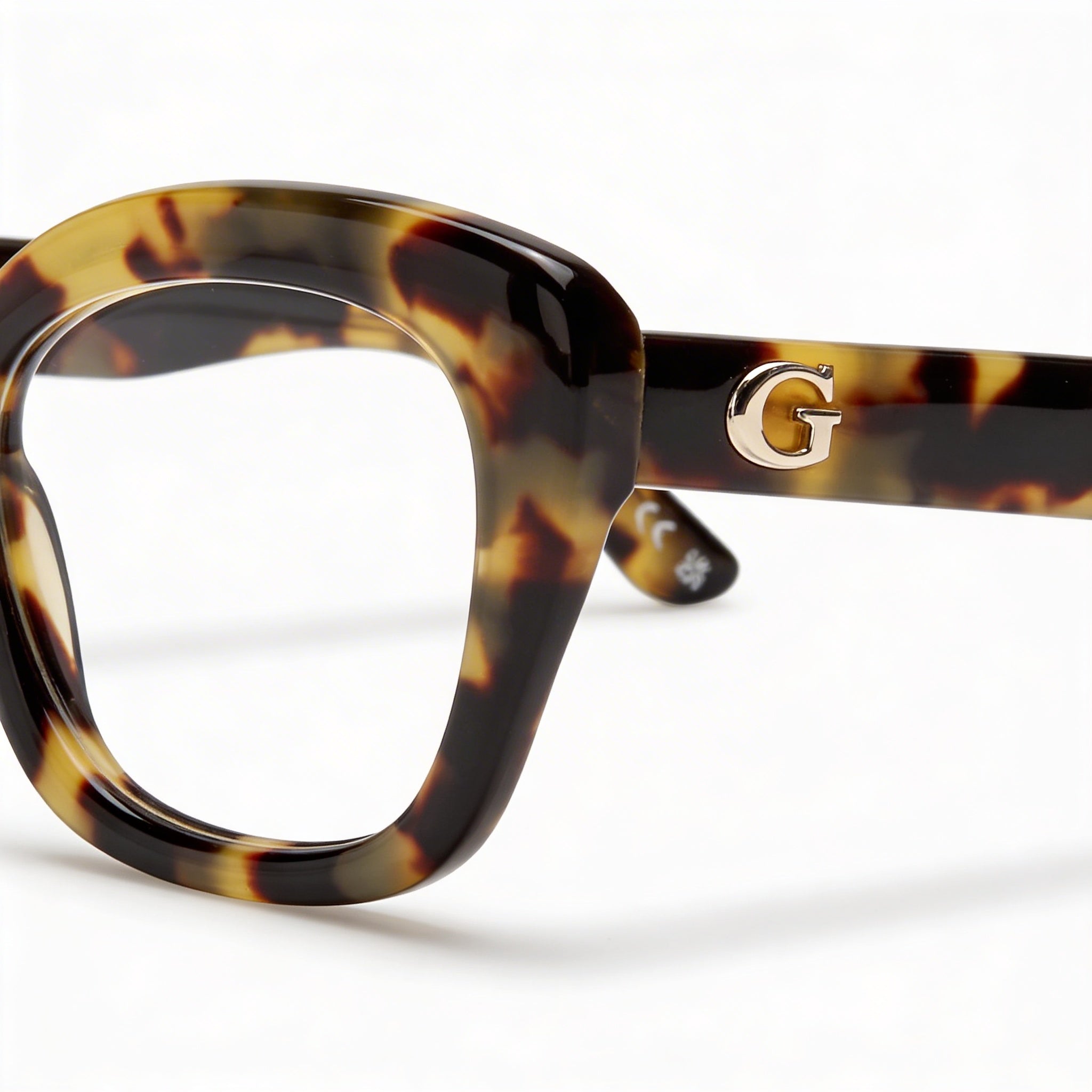 Gafas GUESS Gu50225 para mujer, color rubio habano, con montura de plástico y lentes sin policarbonato, 51 mm, Photo 2
