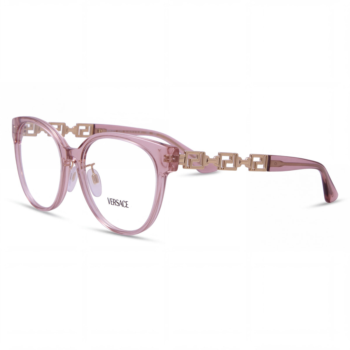 Montura Versace VE 3302D para mujer de acetato rosa transparente no óptica con ancho de lente de 54 mm, Photo 1