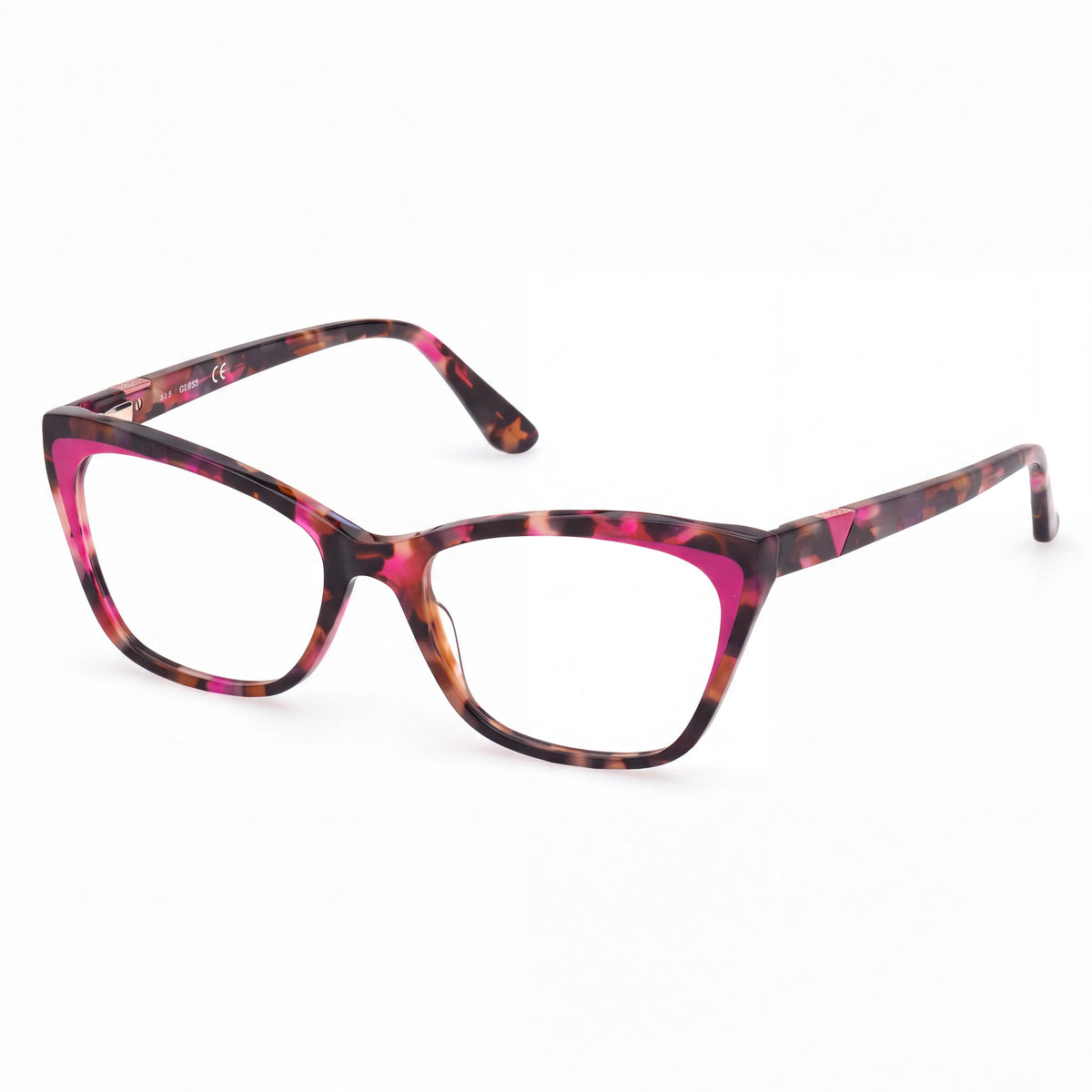 Montura de gafas para mujer GUESS Gu2811 de plástico de policarbonato ligero en color rosa, 54-17-140 mm, Photo 1
