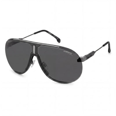 Carrera Superchampion Unisex Polycarbonate Dark Ruthenium Black Grey Sunglasses 99-01-135