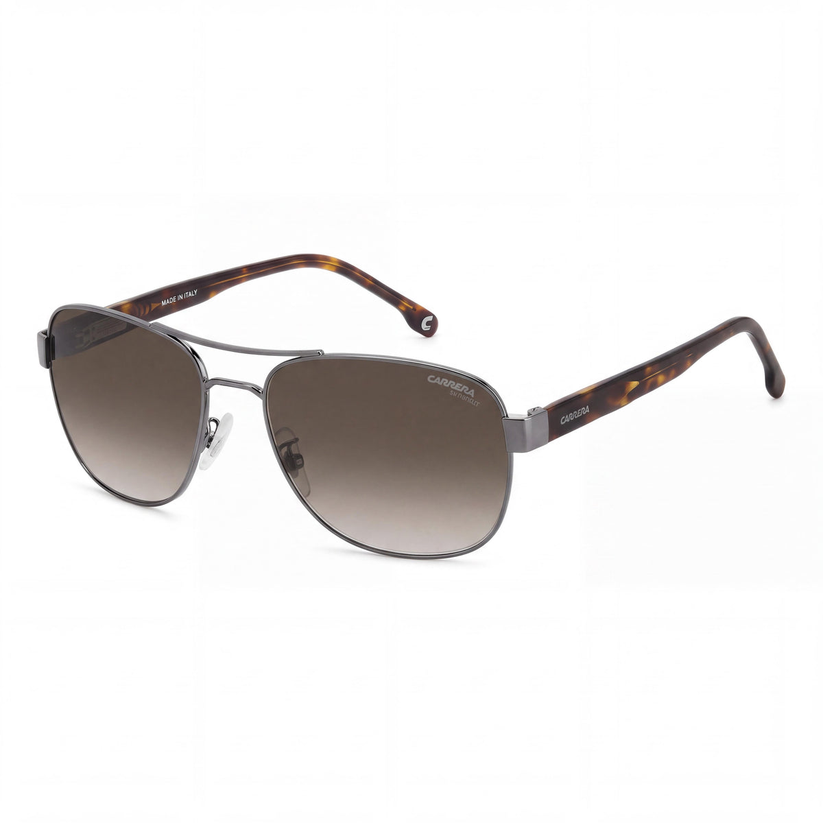 Carrera Women's C Flex 02/G/S UV Protection Sunglasses, Stainless Steel, Dark Ruthenium, Brown Shaded Lenses, 60mm, Photo 1