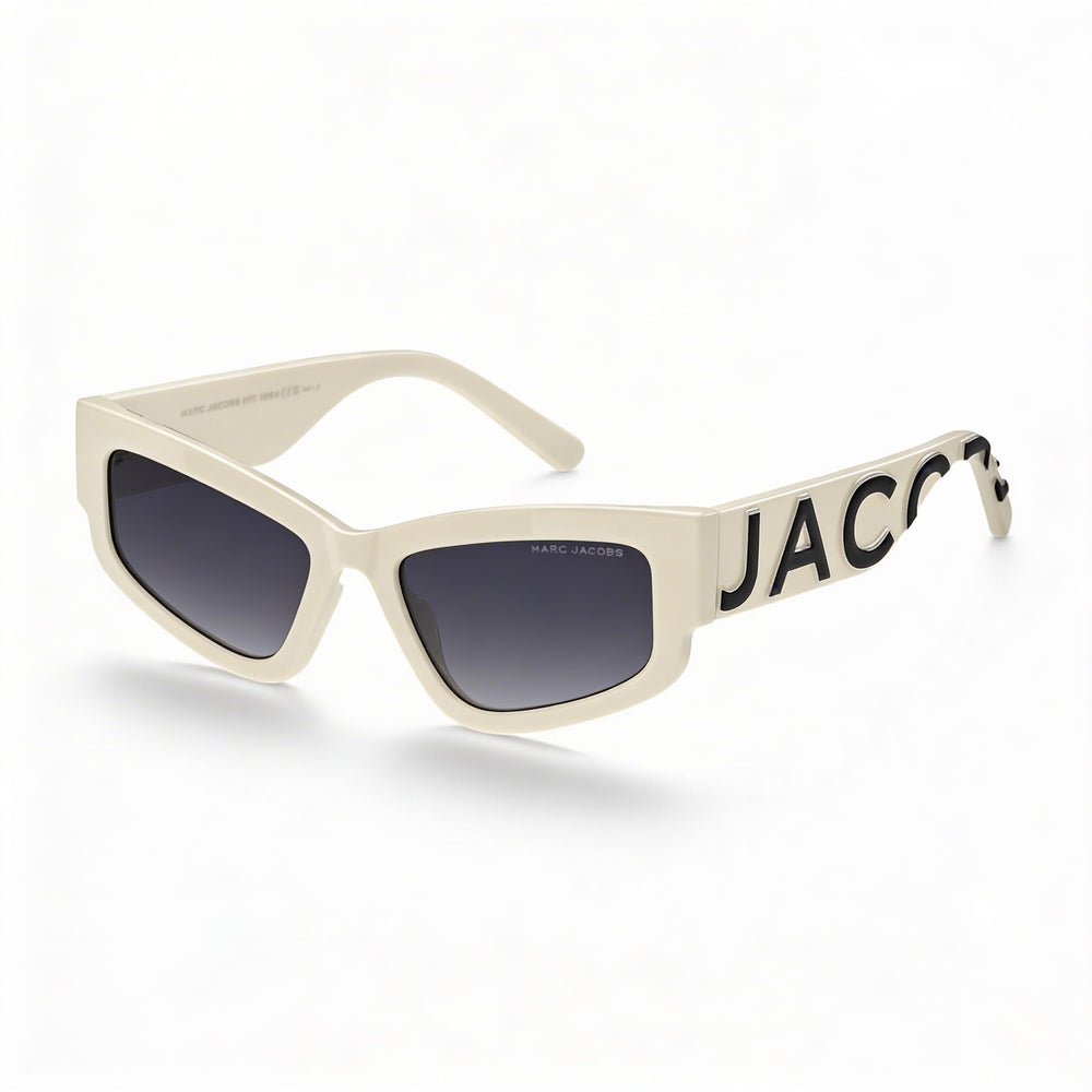 Marc Jacobs Casual Men's Beige Black Polyamide Non-Polarized Polycarbonate Dark Grey Shaded Sunglasses 55-19-145mm