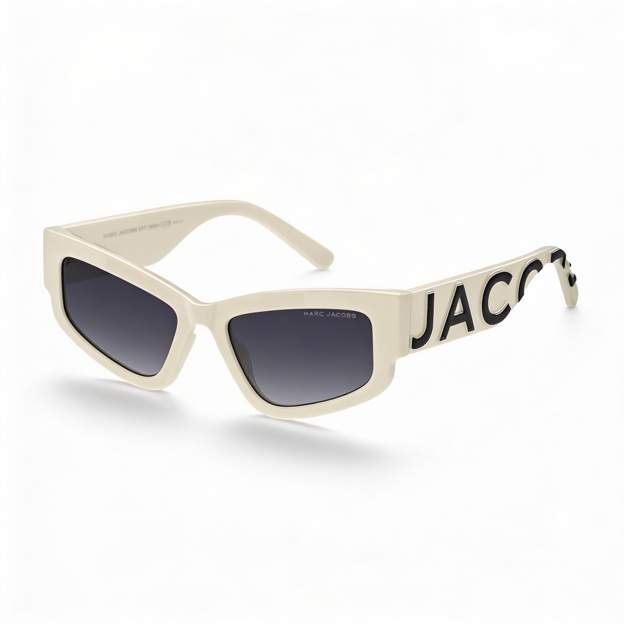 Marc Jacobs Casual Men's Beige Black Polyamide Non-Polarized Polycarbonate Dark Grey Shaded Sunglasses 55-19-145mm, Photo 1