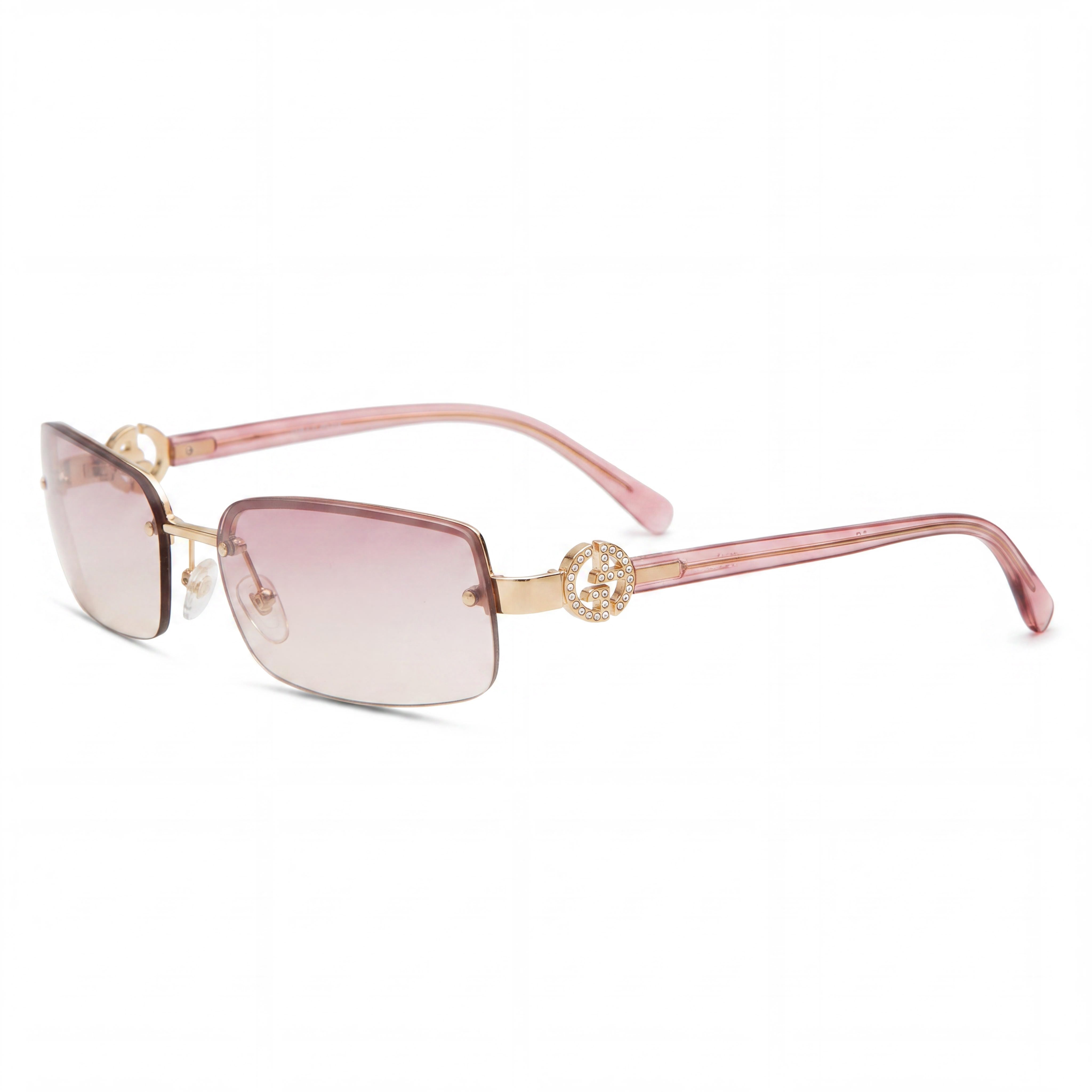 Giorgio Armani Modern Women's Propionate Frame Sunglasses with UV Protection, Grey Green, Lens Width 55mm, Photo 1
