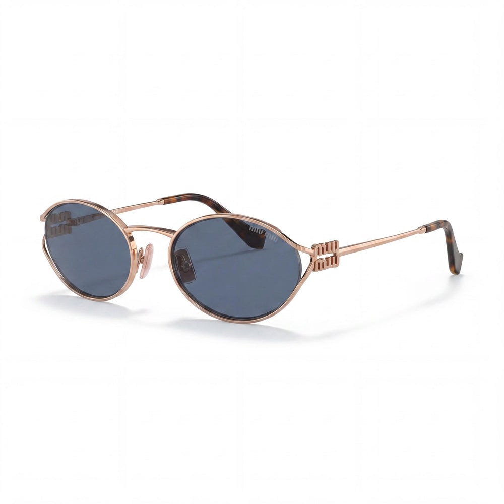 Miu Miu Modern Women's Multi-Coloured Stainless Steel Frame Grey Gradient UV Protected Sunglasses