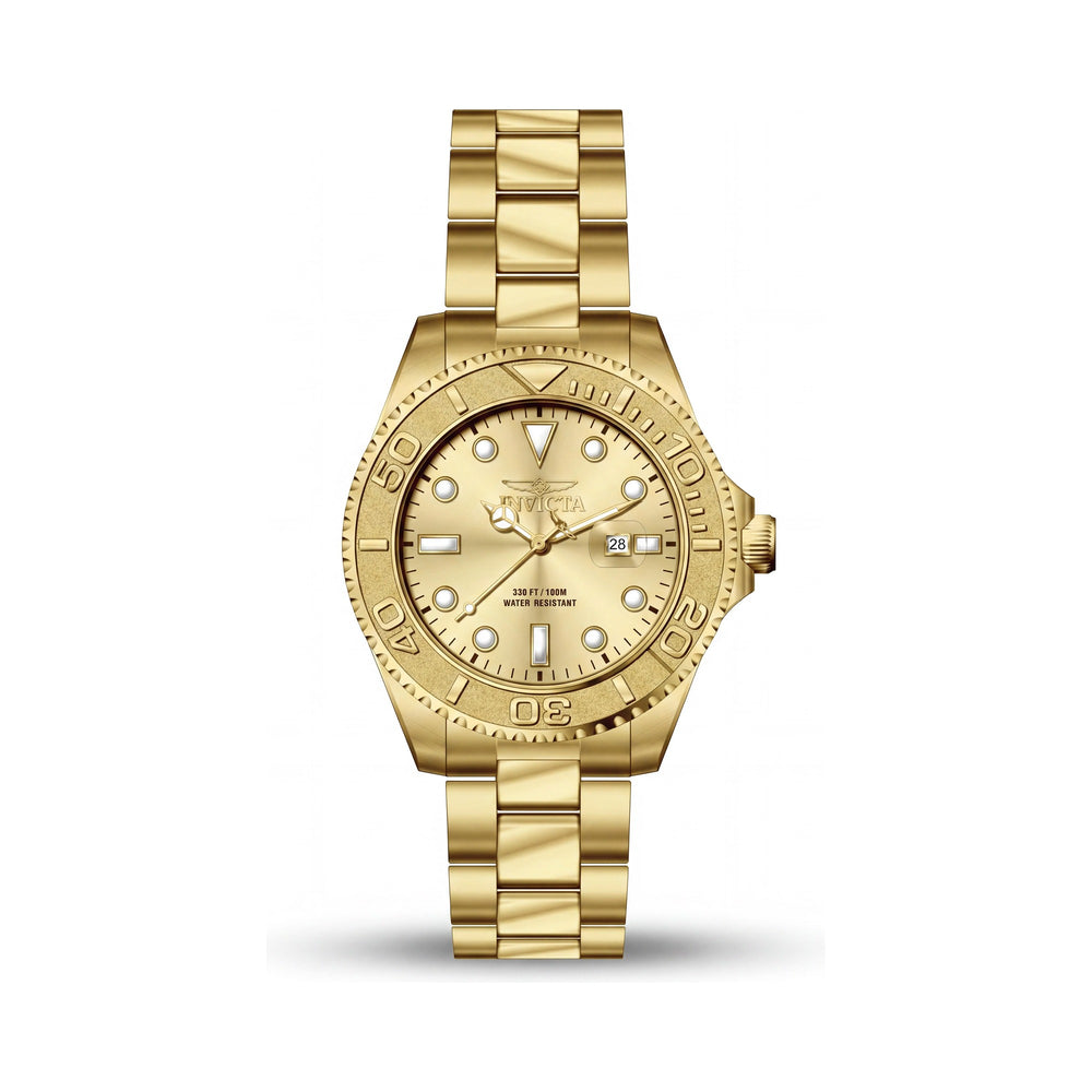 Invicta Pro Diver 69521 Reloj de cuarzo de precisión unisex de acero inoxidable tono dorado de 47 mm