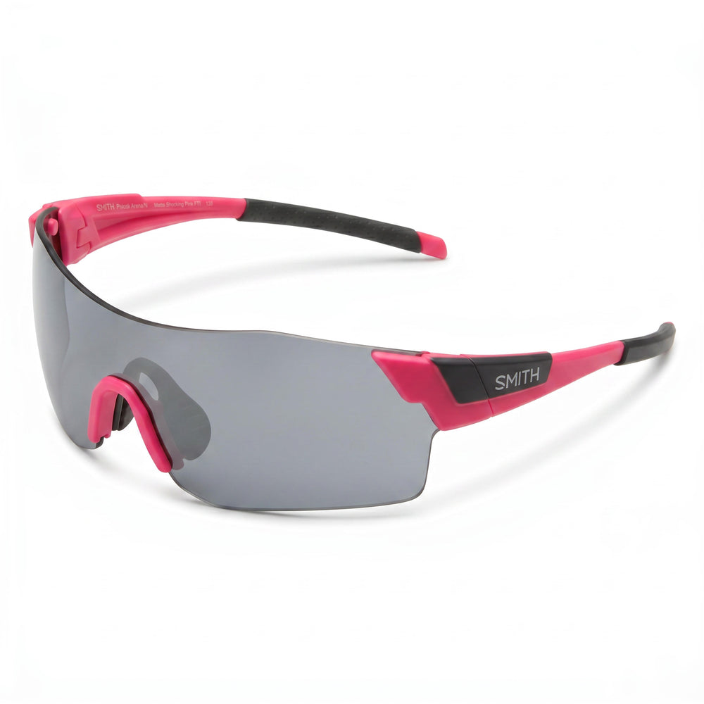 SMITH Pivlock Arena Unisex Plastic Sunglasses, Pink Fluo Grey Speckled Frame, Pink Fluo Lenses, 99-1-125