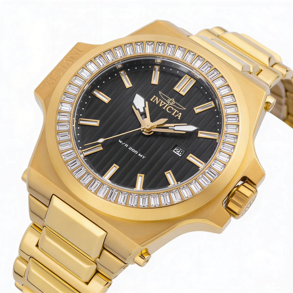 Invicta Akula 49137 Men's Stainless Steel Grey Dial Quartz Bracelet Watch, 58mm, Water Resistant 20 ATM