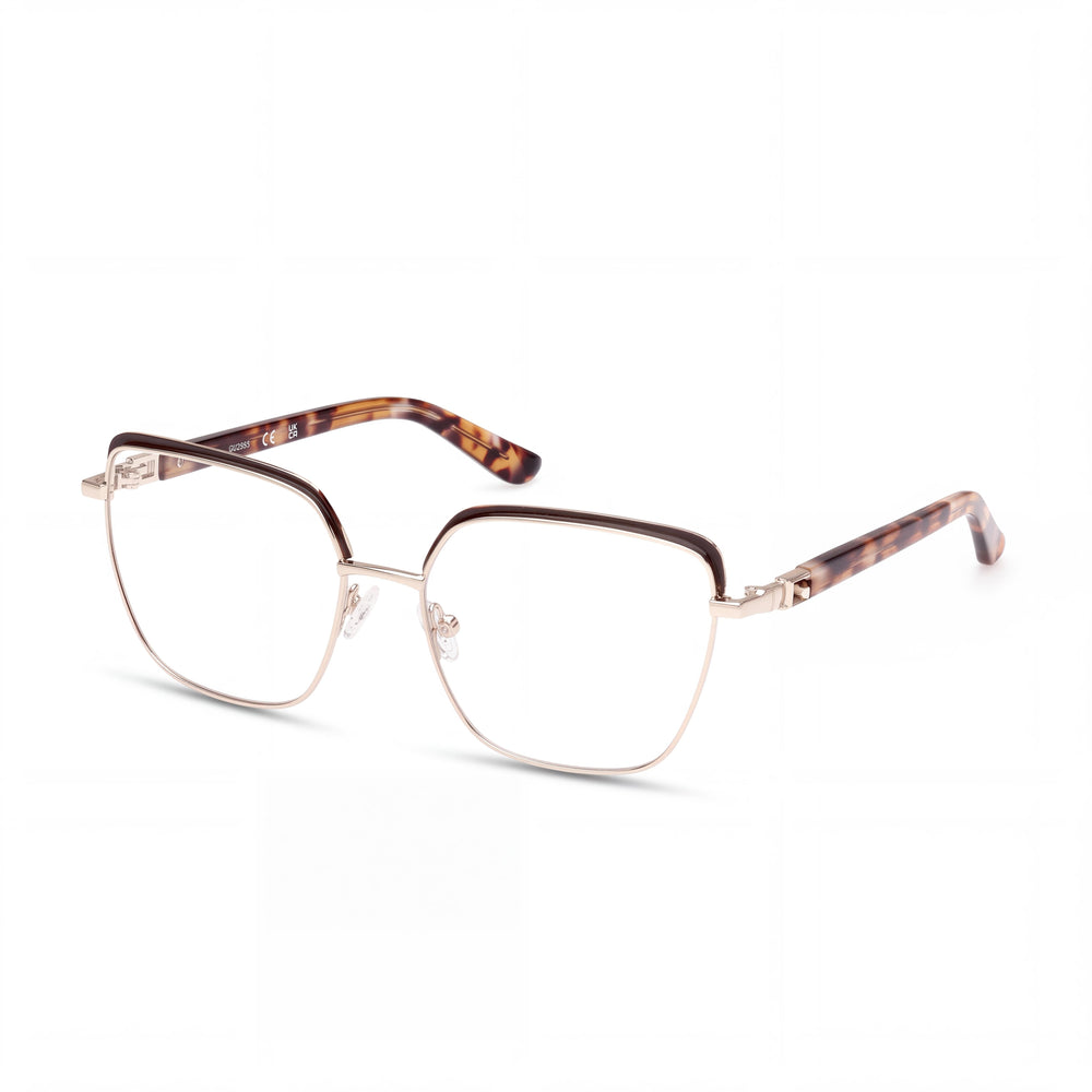 Gafas de sol GUESS MODERNO para mujer, montura de metal color habana marrón oscuro, lentes marrón oscuro, 56 mm