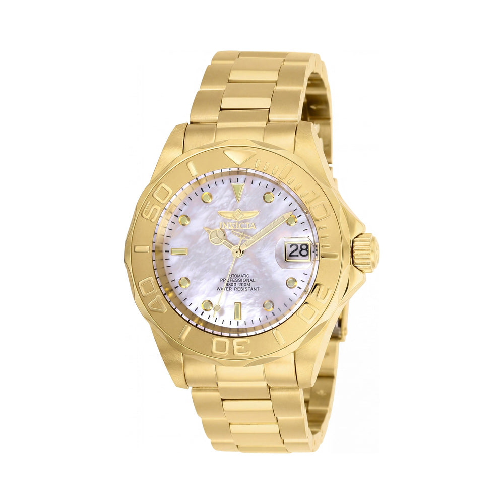 Invicta Pro Diver 28694 Gold White Men's Automatic Watch, 40mm