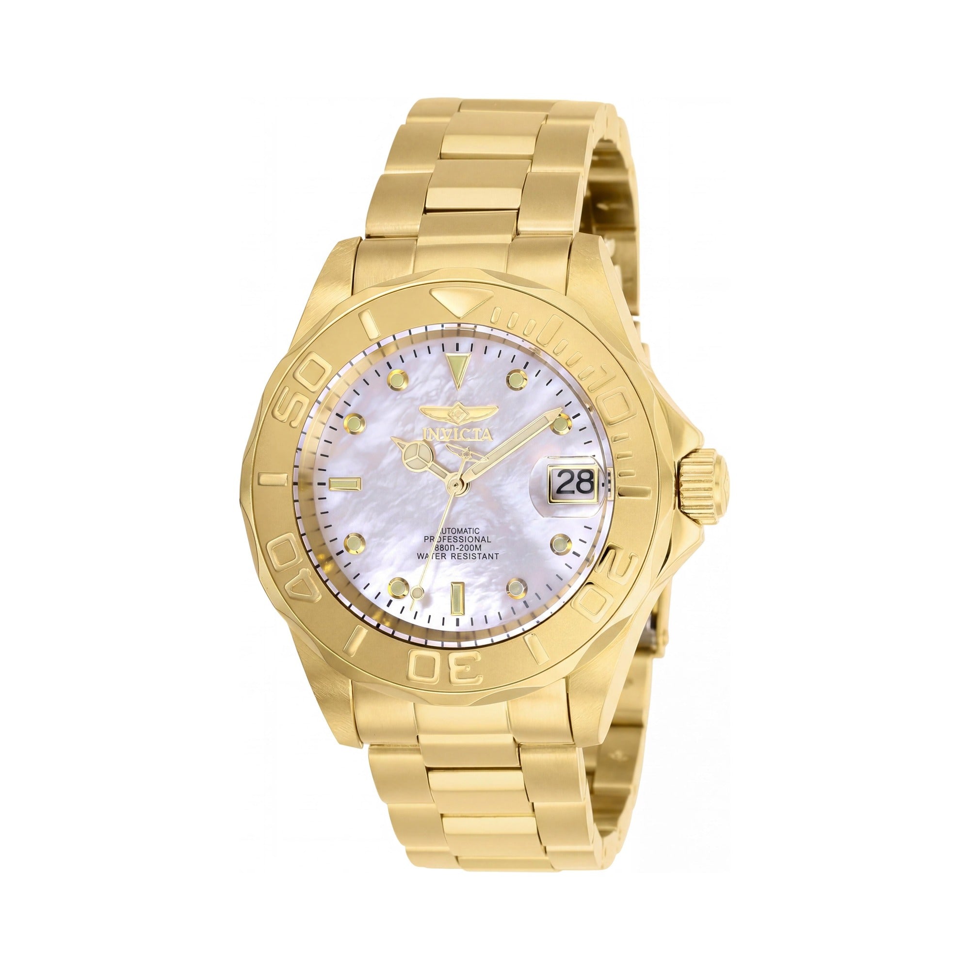 Invicta Pro Diver 28694 Gold White Men's Automatic Watch, 40mm, Photo 1