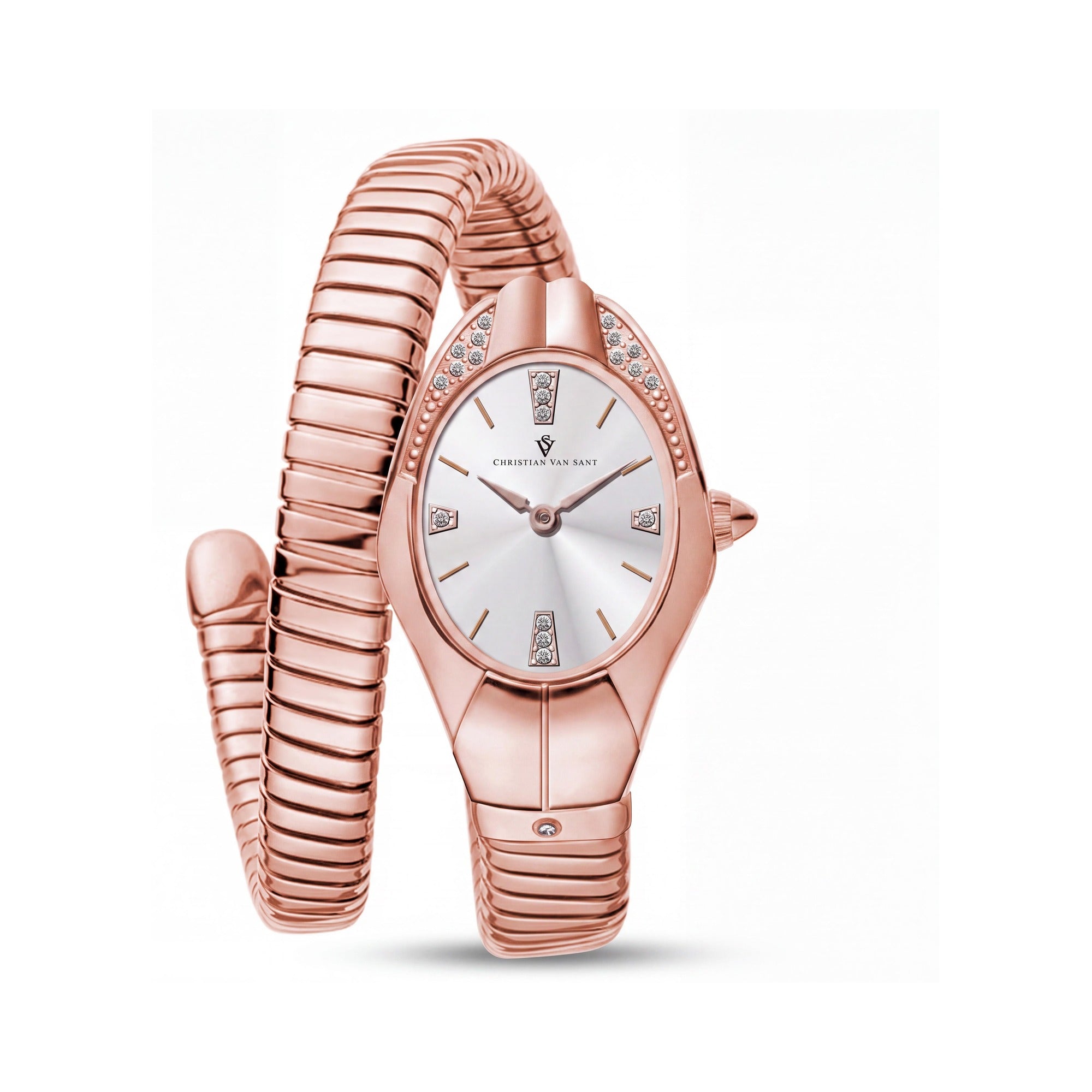 Christian Van CV0887 Sant bracelet Women's Silver Stainless Steel Case & Bracelet Watch with Silver Dial & Quartz Movement, Photo 1